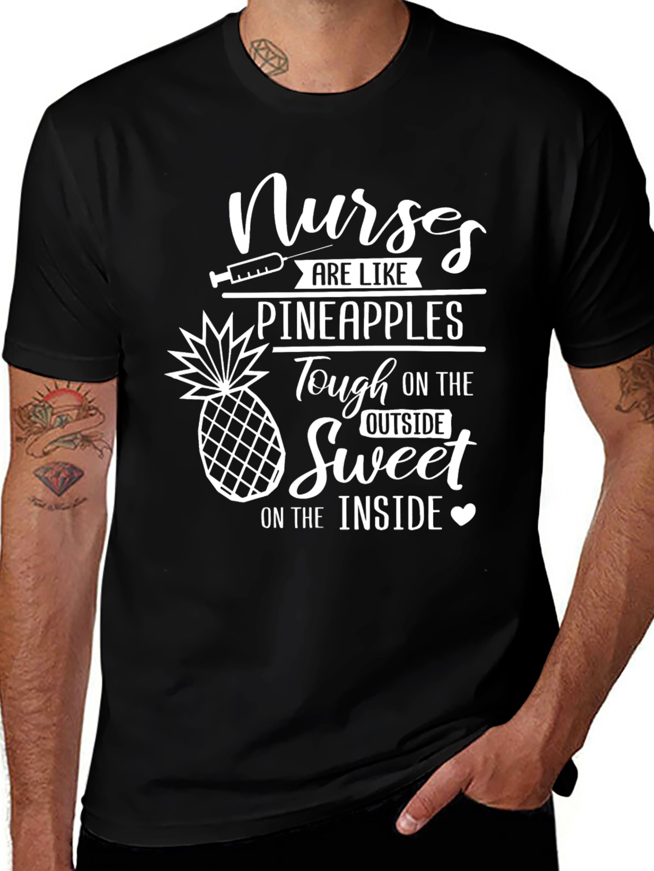 Variant 18 of Nurses Pineapples Graphic T-Shirt