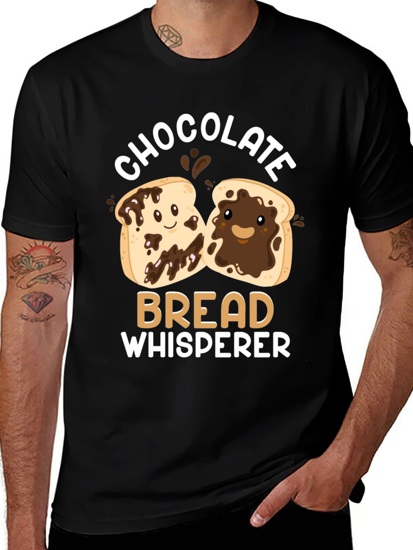 Variant 6 of Chocolate Bread Whisperer Graphic T-Shirt
