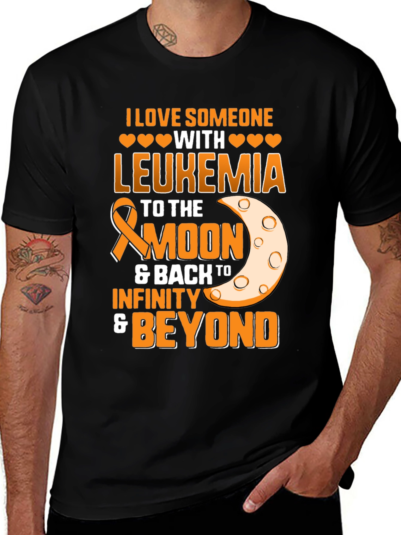 Leukemia Awareness T-Shirt - "To The Moon & Back"