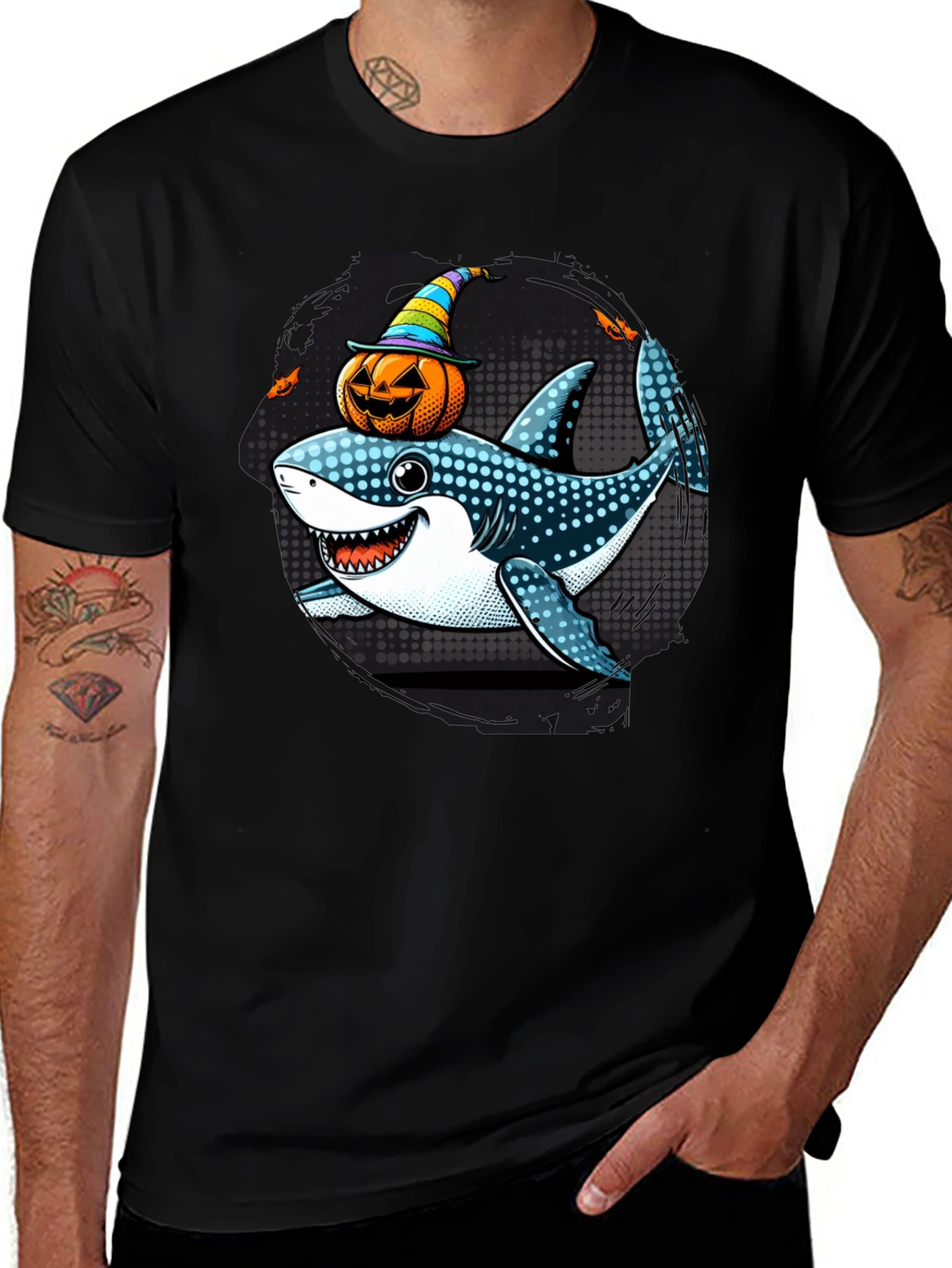 Variant 20 of Halloween Shark T-Shirt