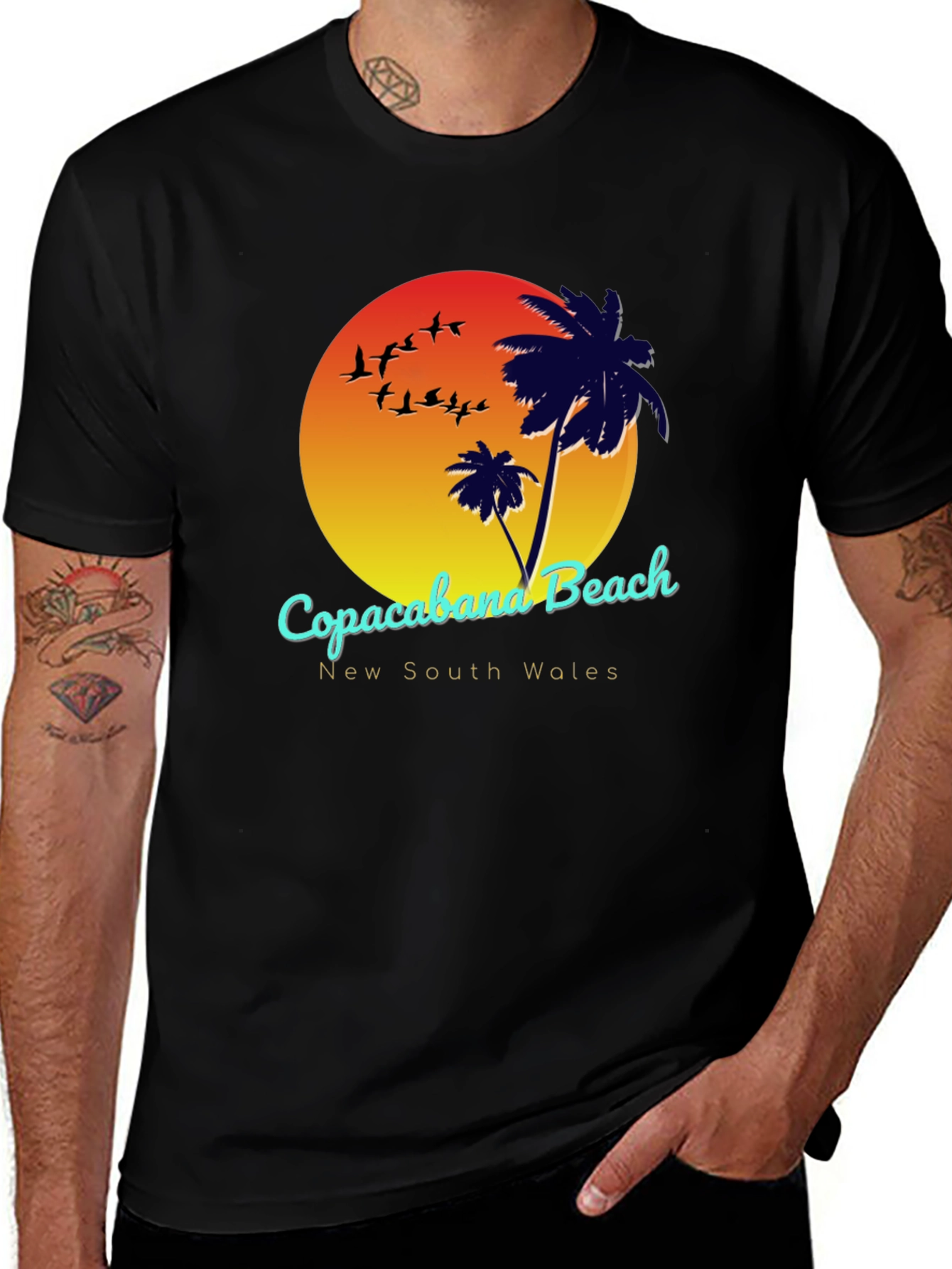 Copacabana Beach New South Wales Graphic T-Shirt