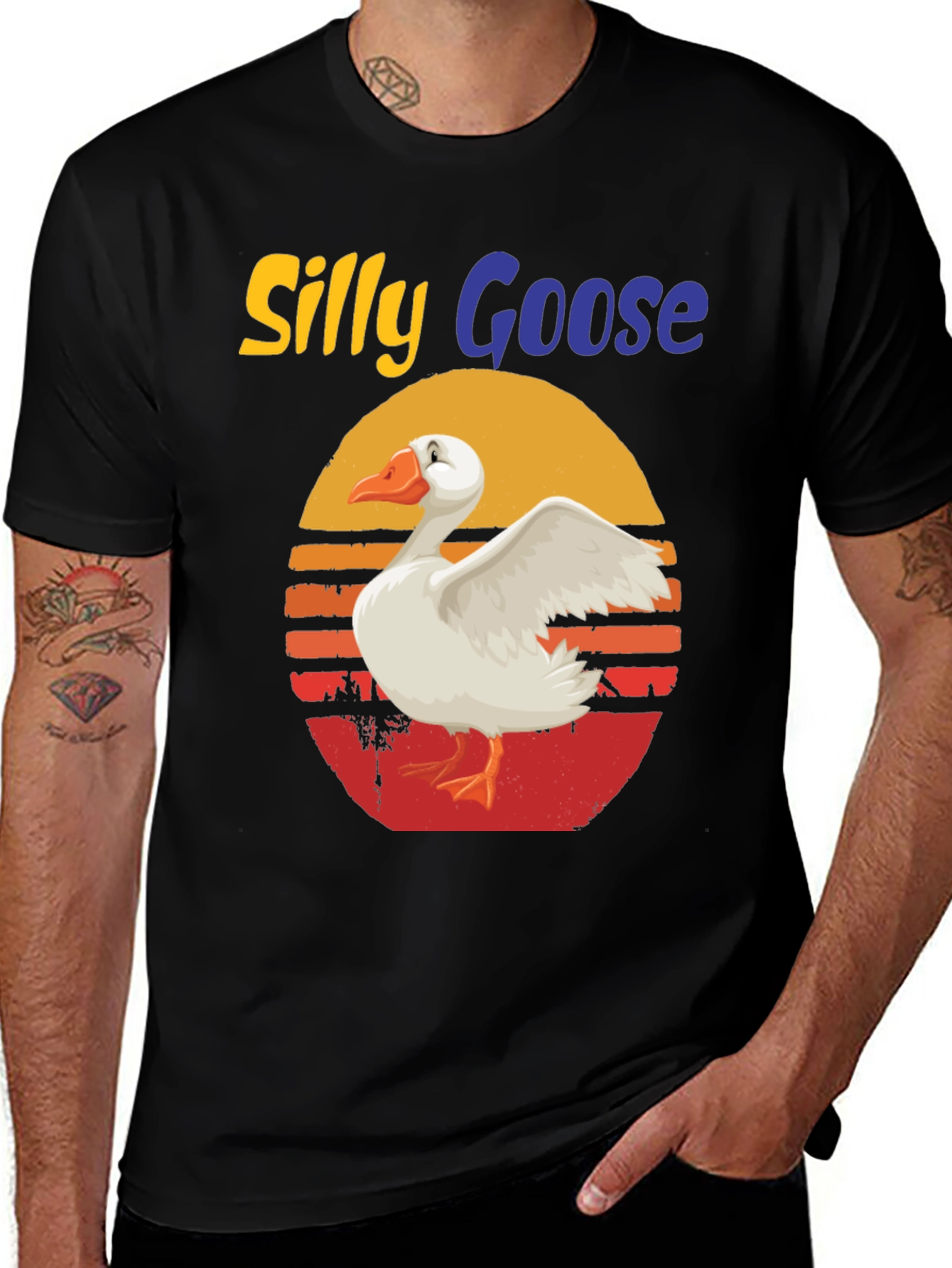 Variant 2 of Silly Goose Retro Graphic T-Shirt