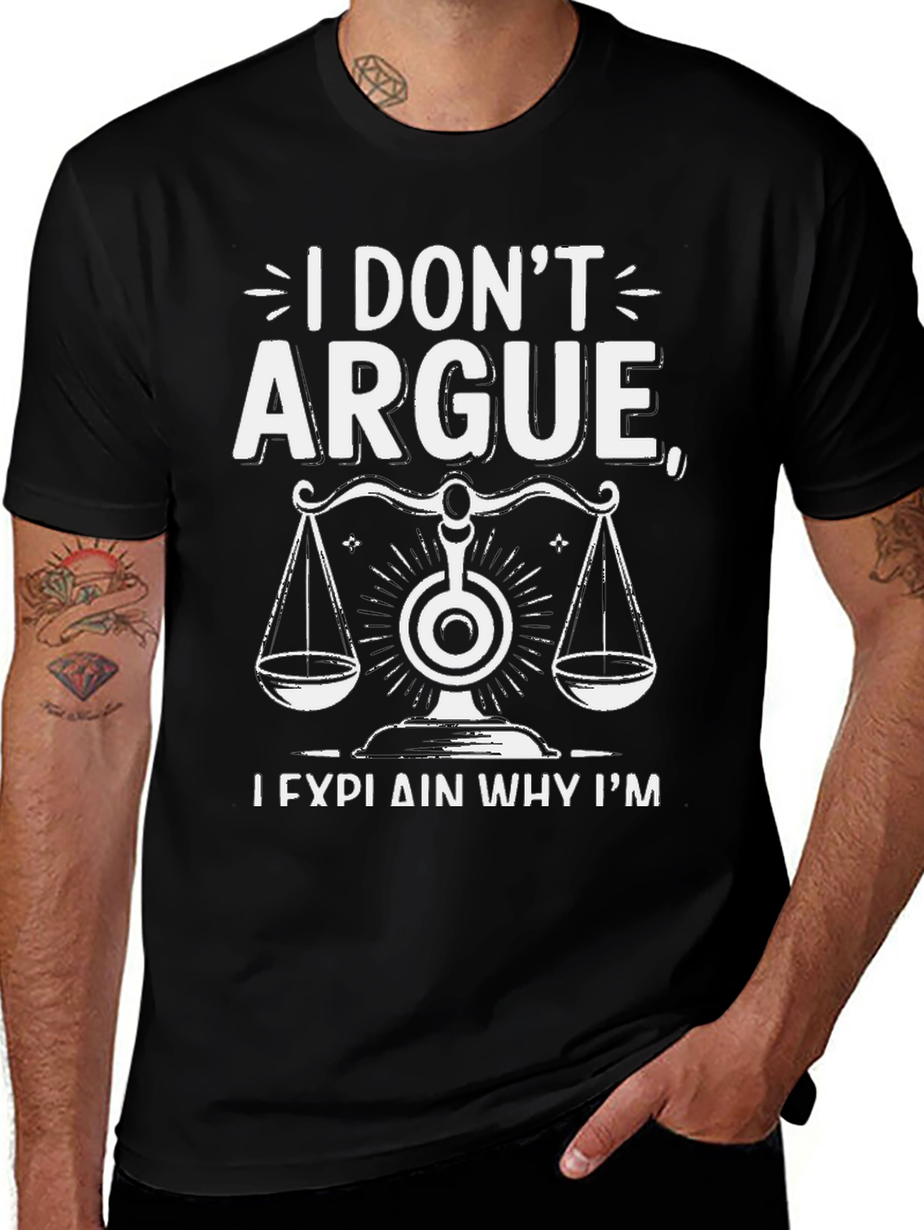 I Don't Argue, I Explain Law T-Shirt