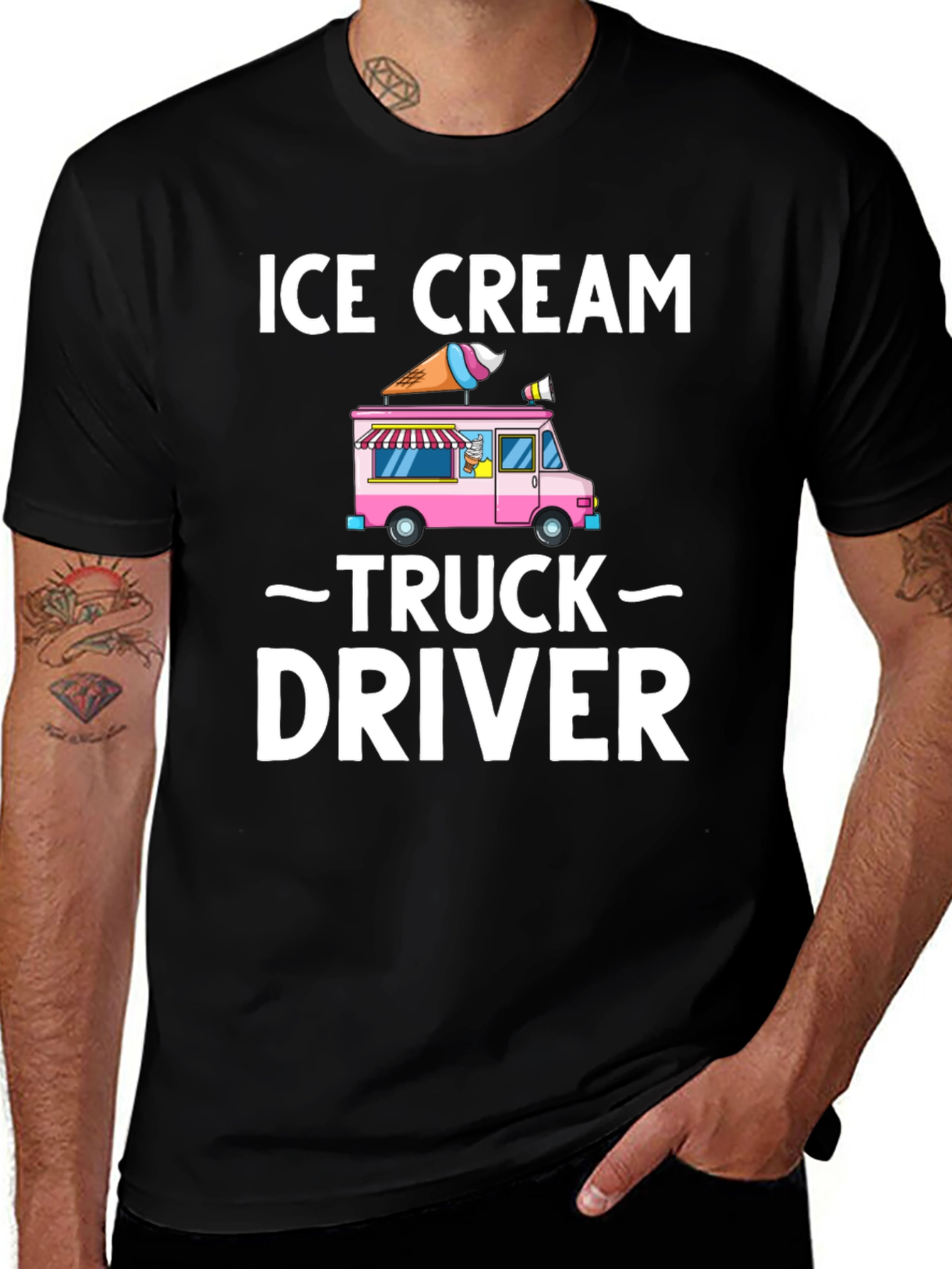 Variant 4 of Ice Cream Truck Driver T-Shirt - Novelty Graphic Tee