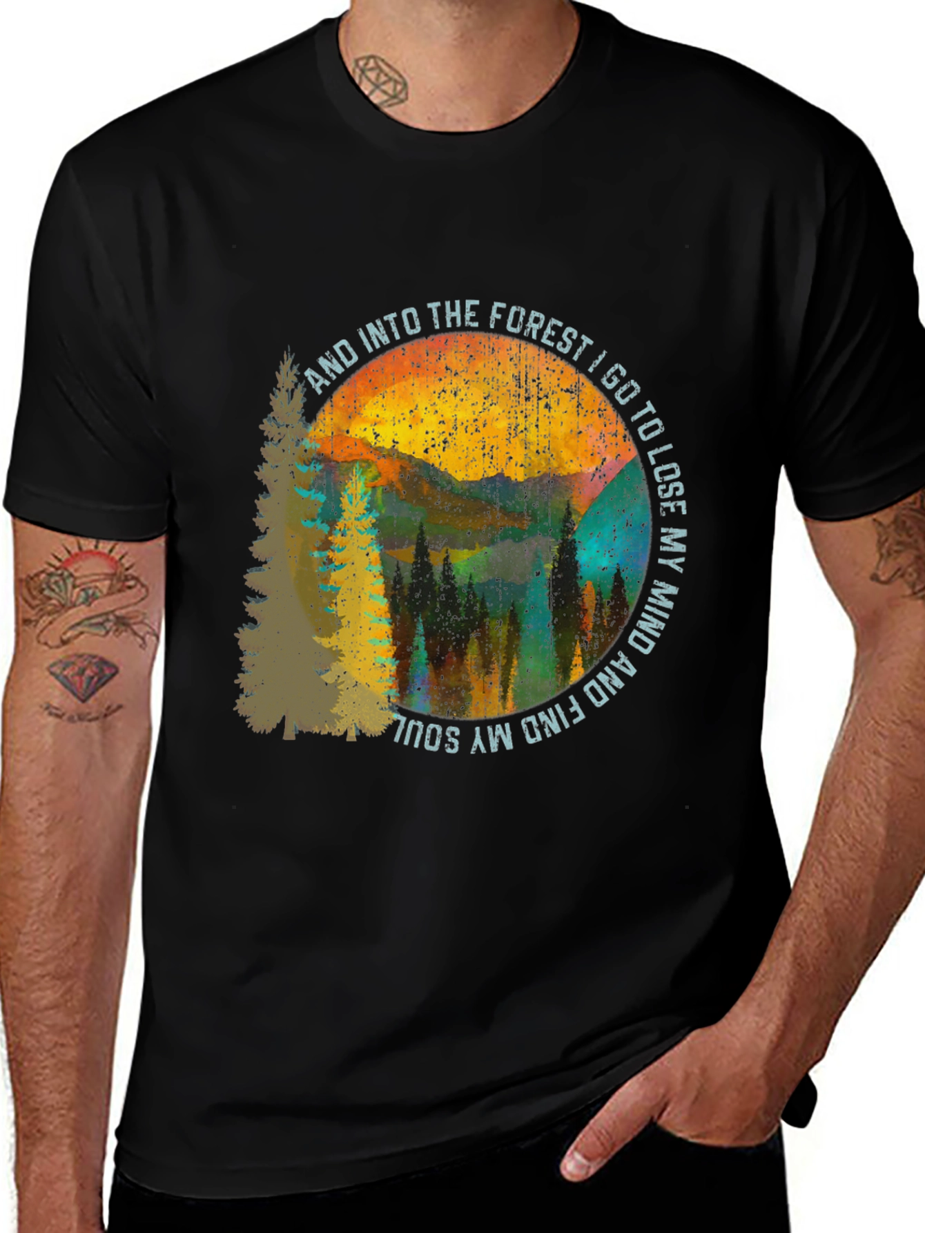 Variant 25 of Into the Forest Graphic Tee - Unisex