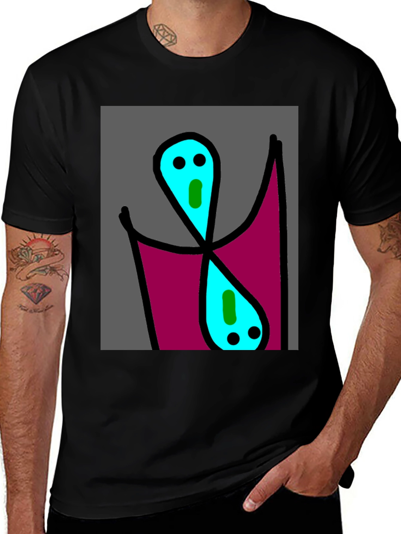 Variant 15 of Abstract Figure Graphic Tee