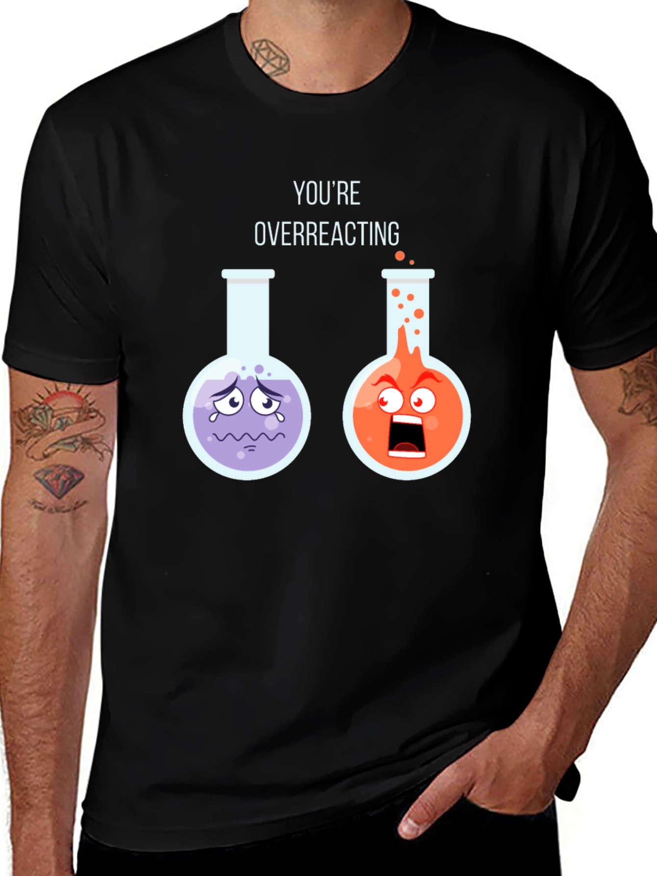 Variant 26 of Overreacting Science T-Shirt