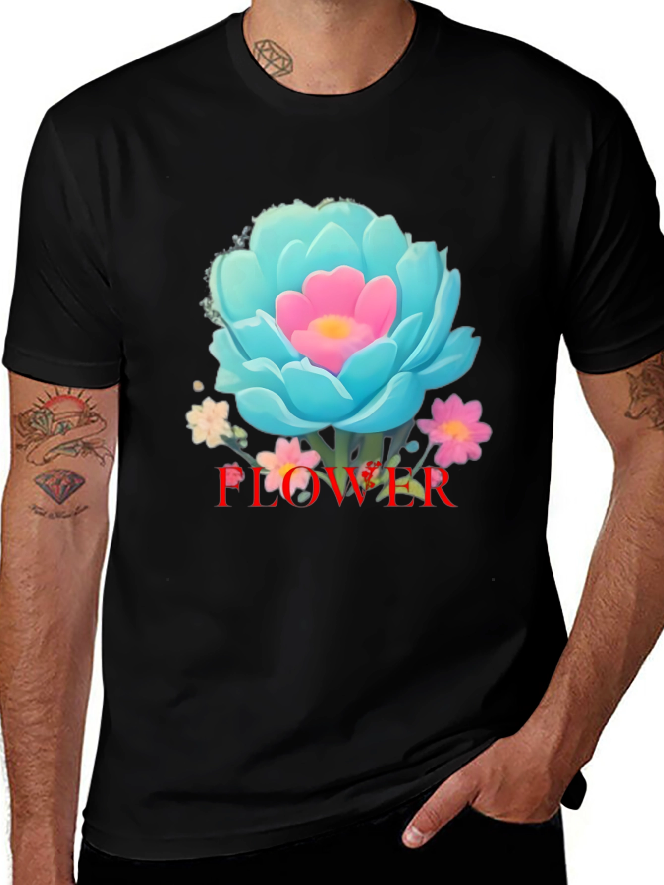 Variant 24 of Floral Graphic Print Tee