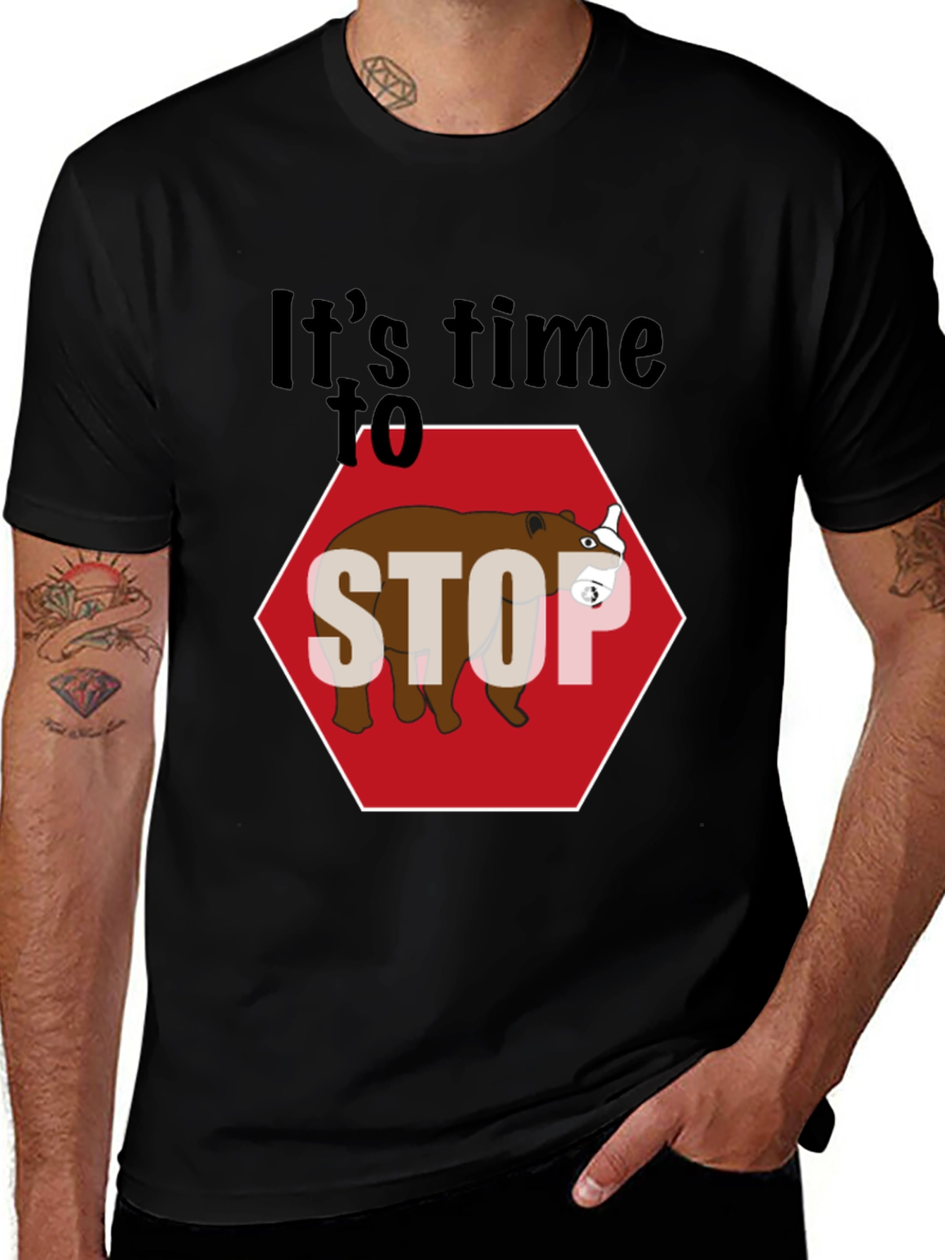 It's Time to Stop Bear T-Shirt