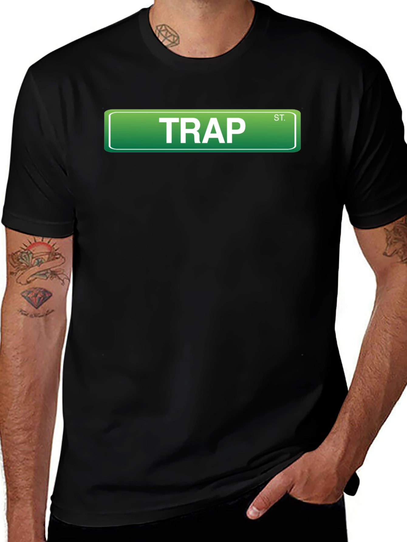 Variant 10 of Trap Street Sign T-Shirt - Urban Style