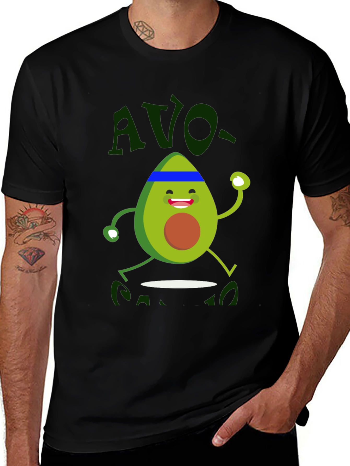 Avo-Cardio T-Shirt - Workout Avocado Graphic Tee