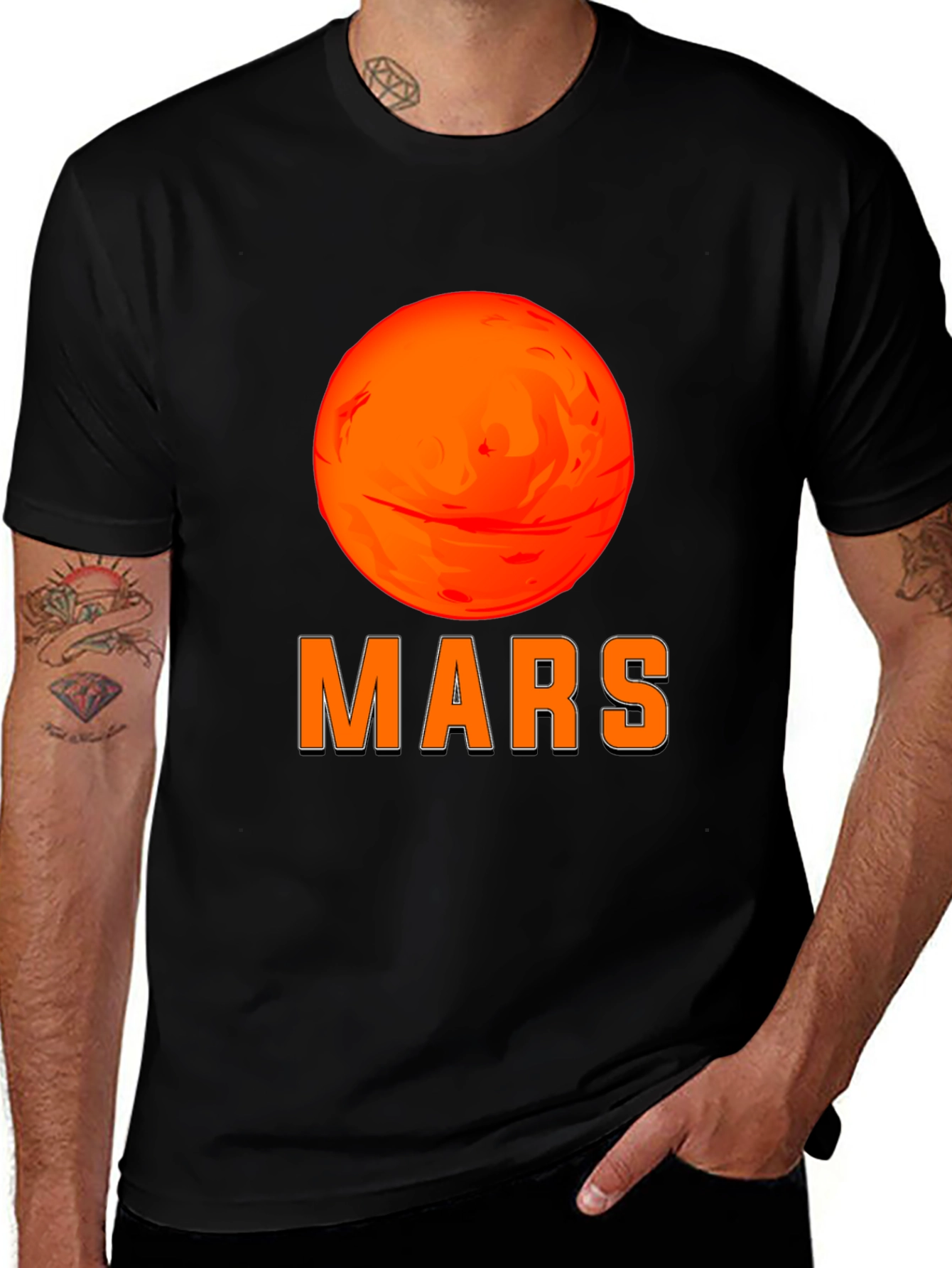 Variant 7 of Mars Graphic Tee - Space Inspired Design