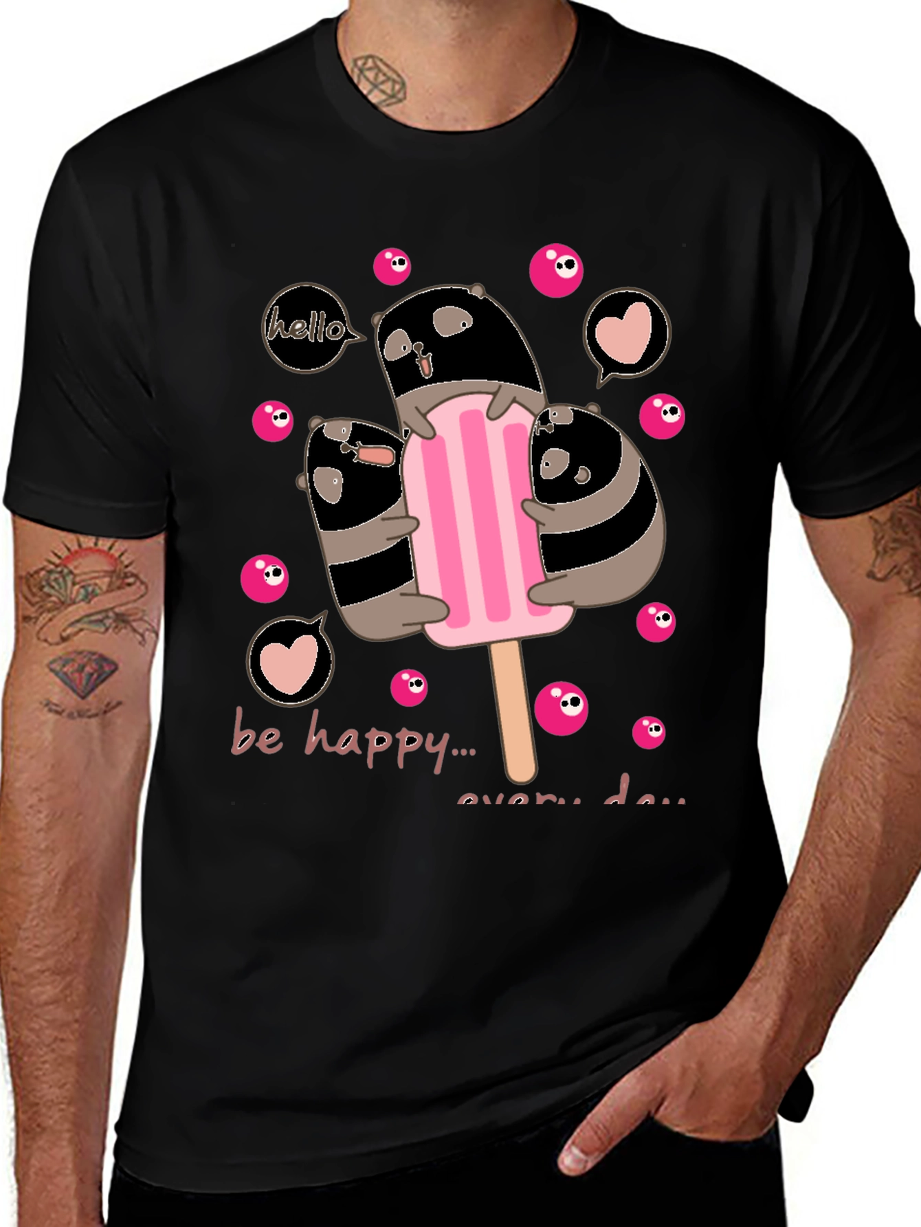 Variant 15 of Cute Panda Ice Cream T-Shirt