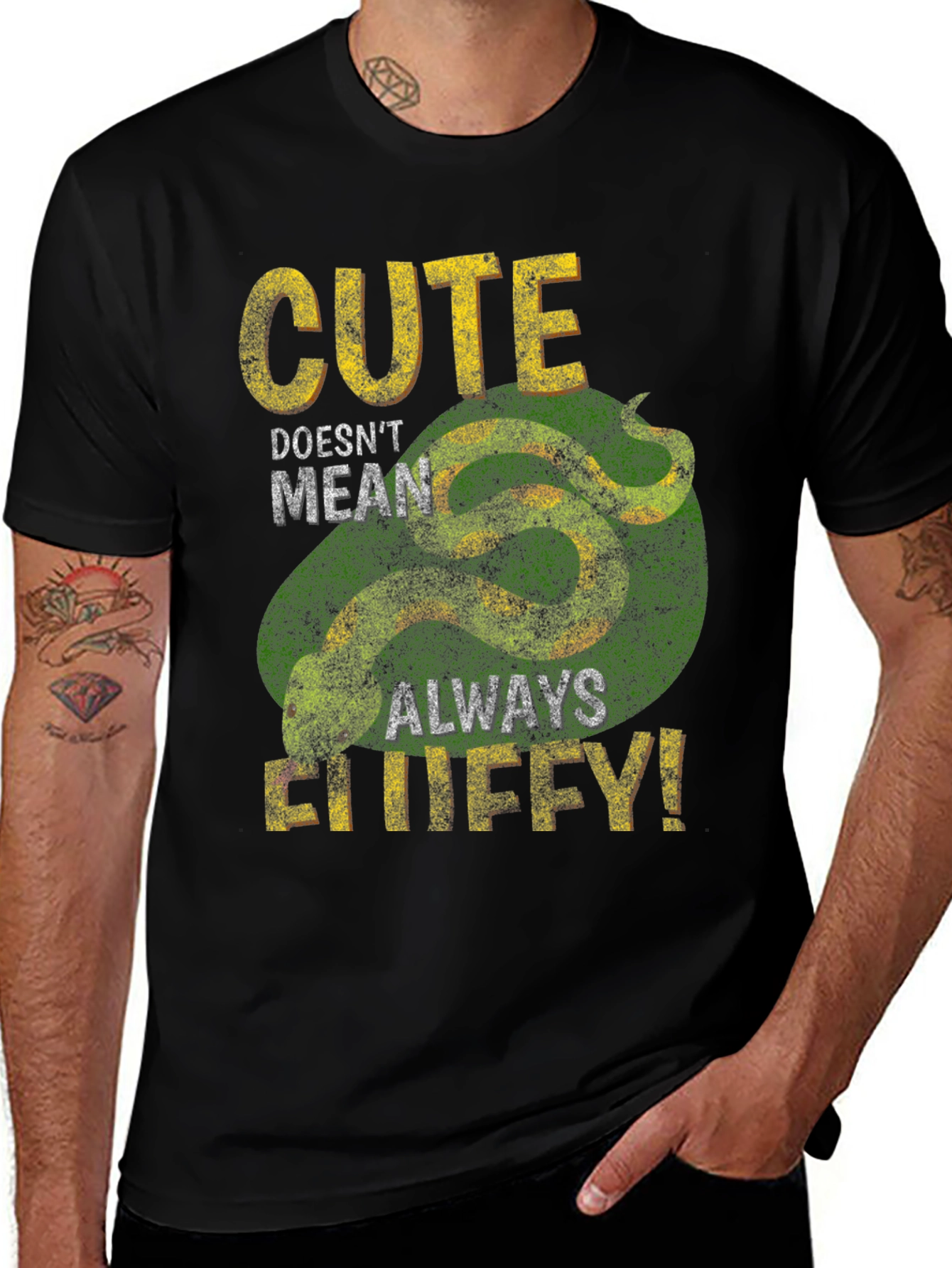 Variant 8 of Cute But Deadly Snake Graphic T-Shirt