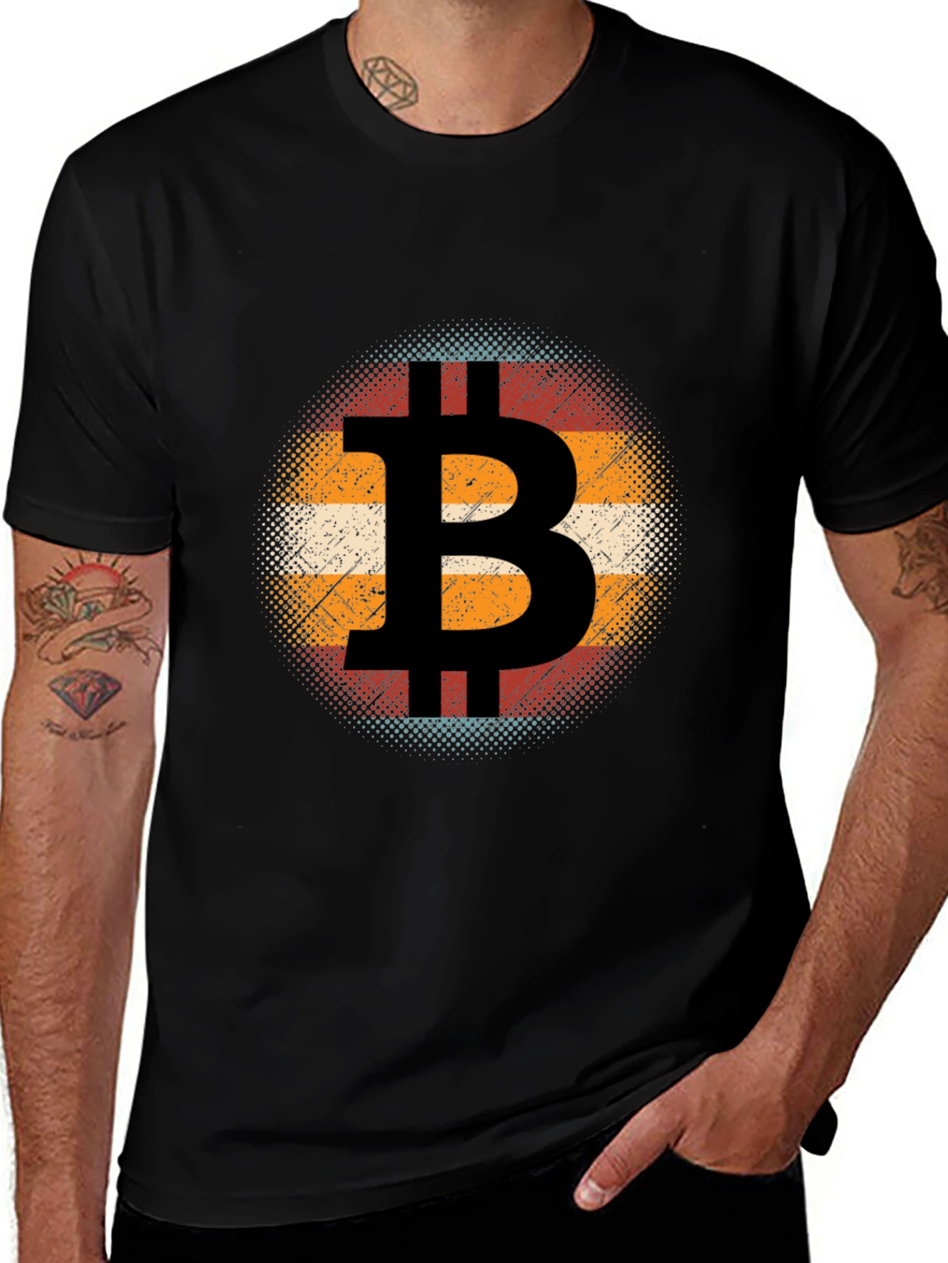 Variant 25 of Bitcoin Retro Graphic Tee - Crypto Currency T-Shirt
