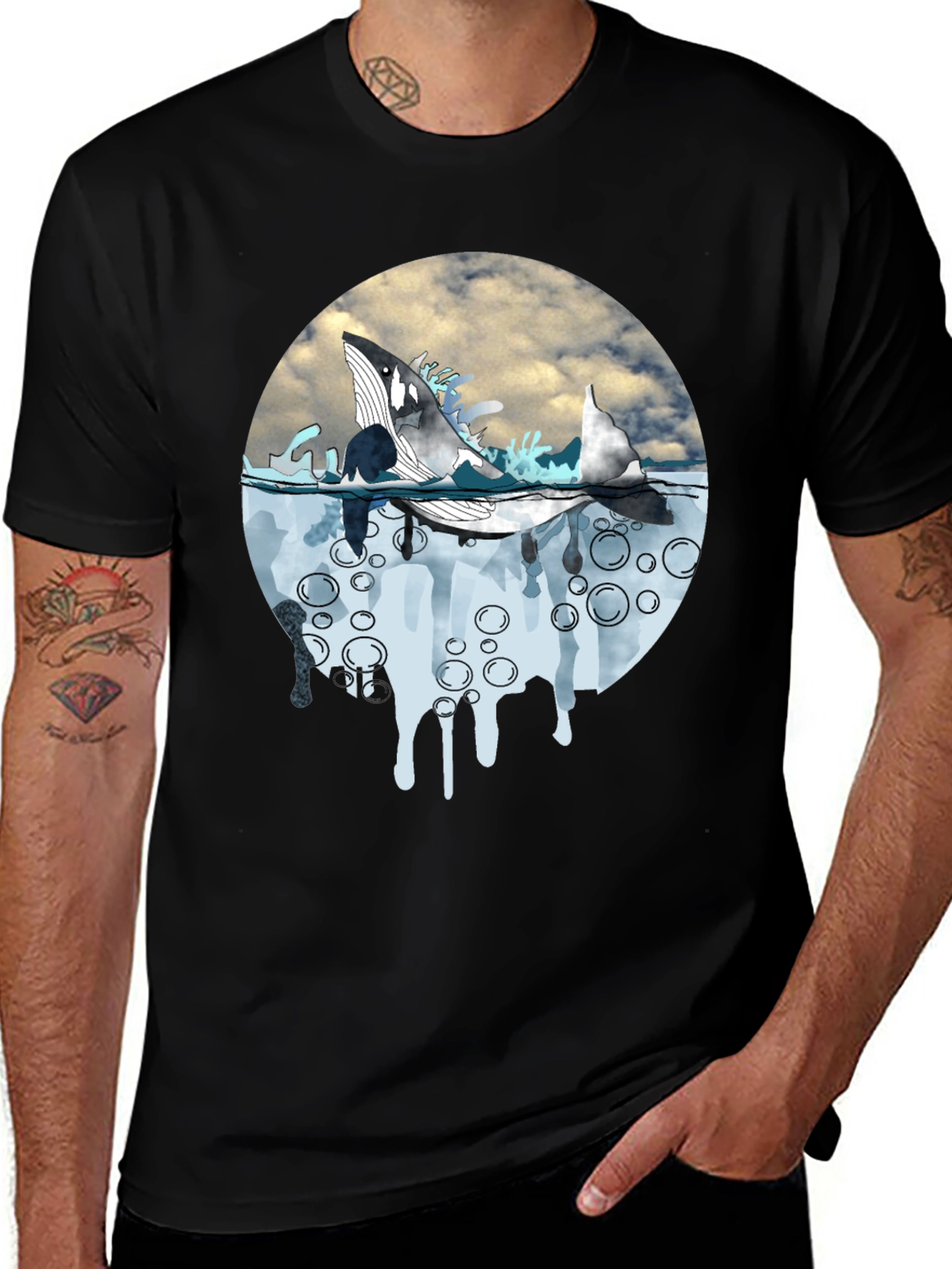 Variant 16 of Orca Whale Graphic T-Shirt - Unique Ocean Design