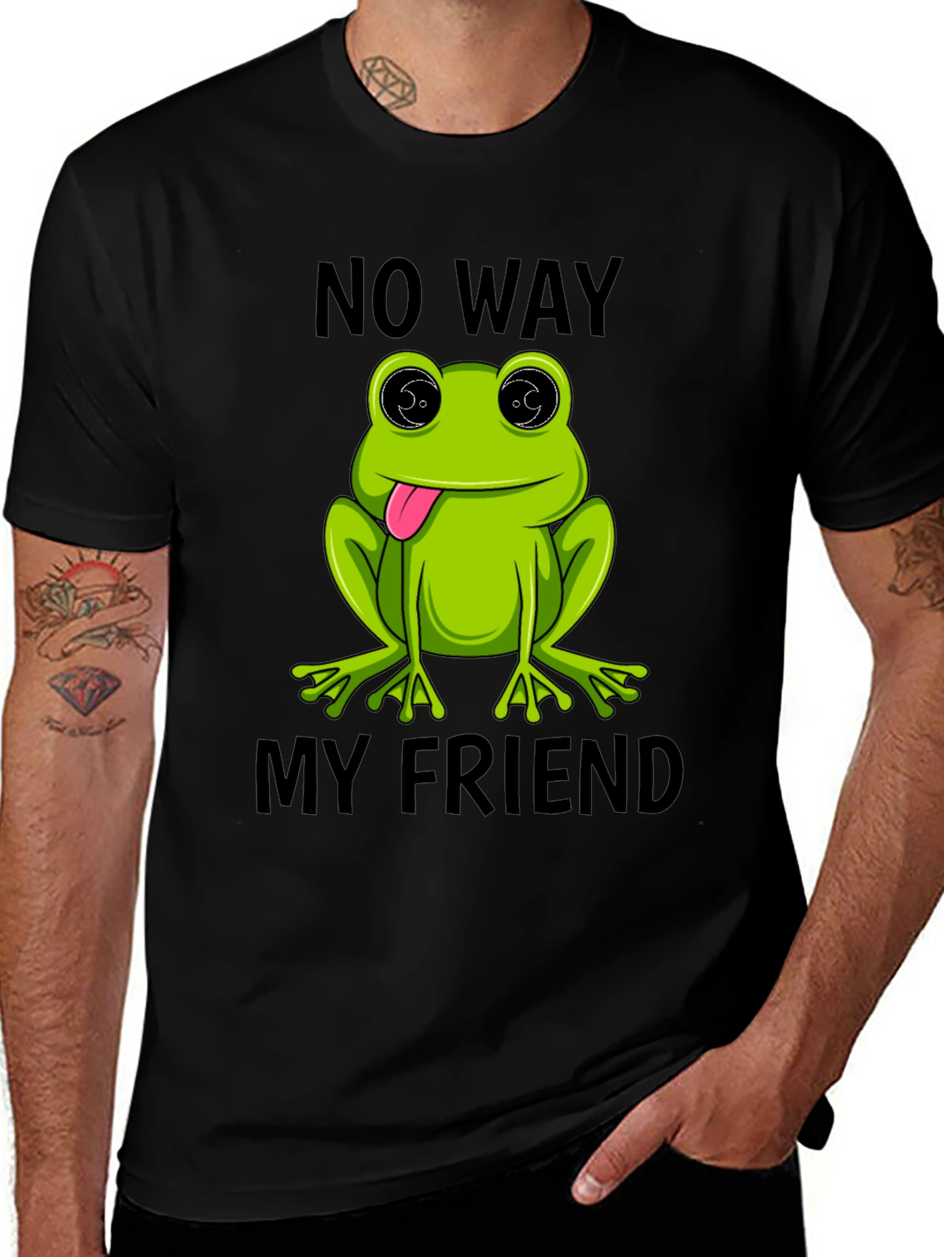 Variant 22 of Frog No Way My Friend Graphic T-Shirt
