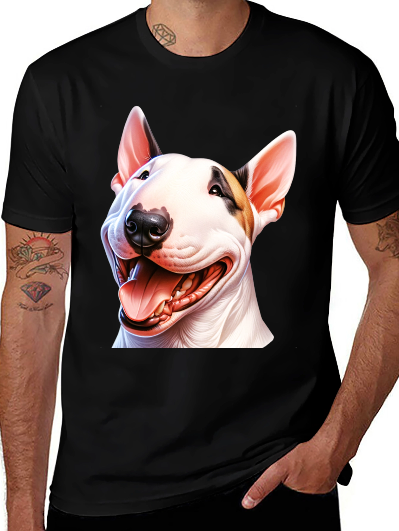 Variant 4 of Bull Terrier Dog Graphic T-Shirt - Unisex