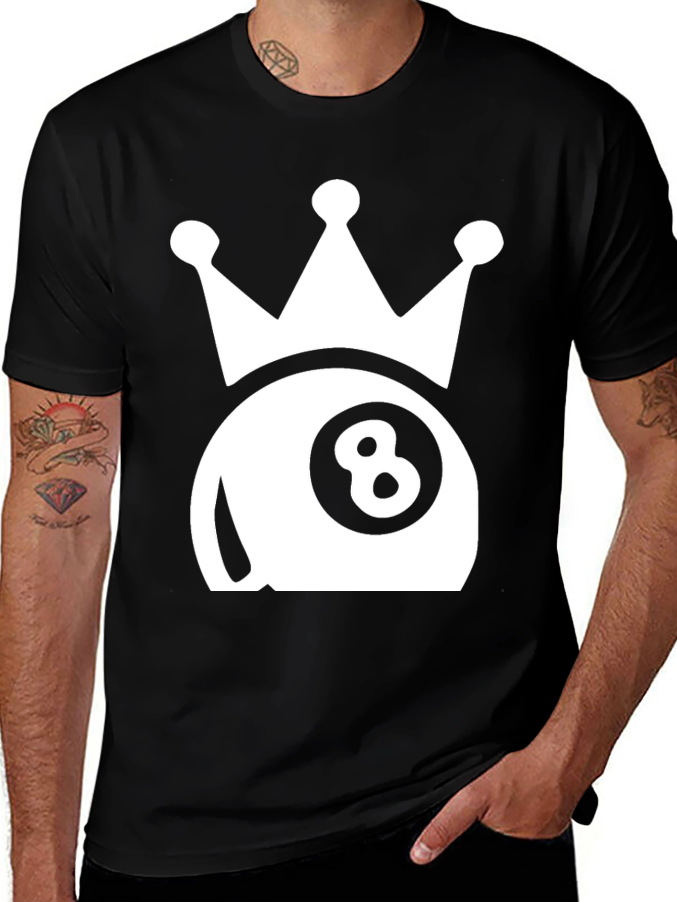 Variant 2 of 8-Ball Crown Graphic T-Shirt