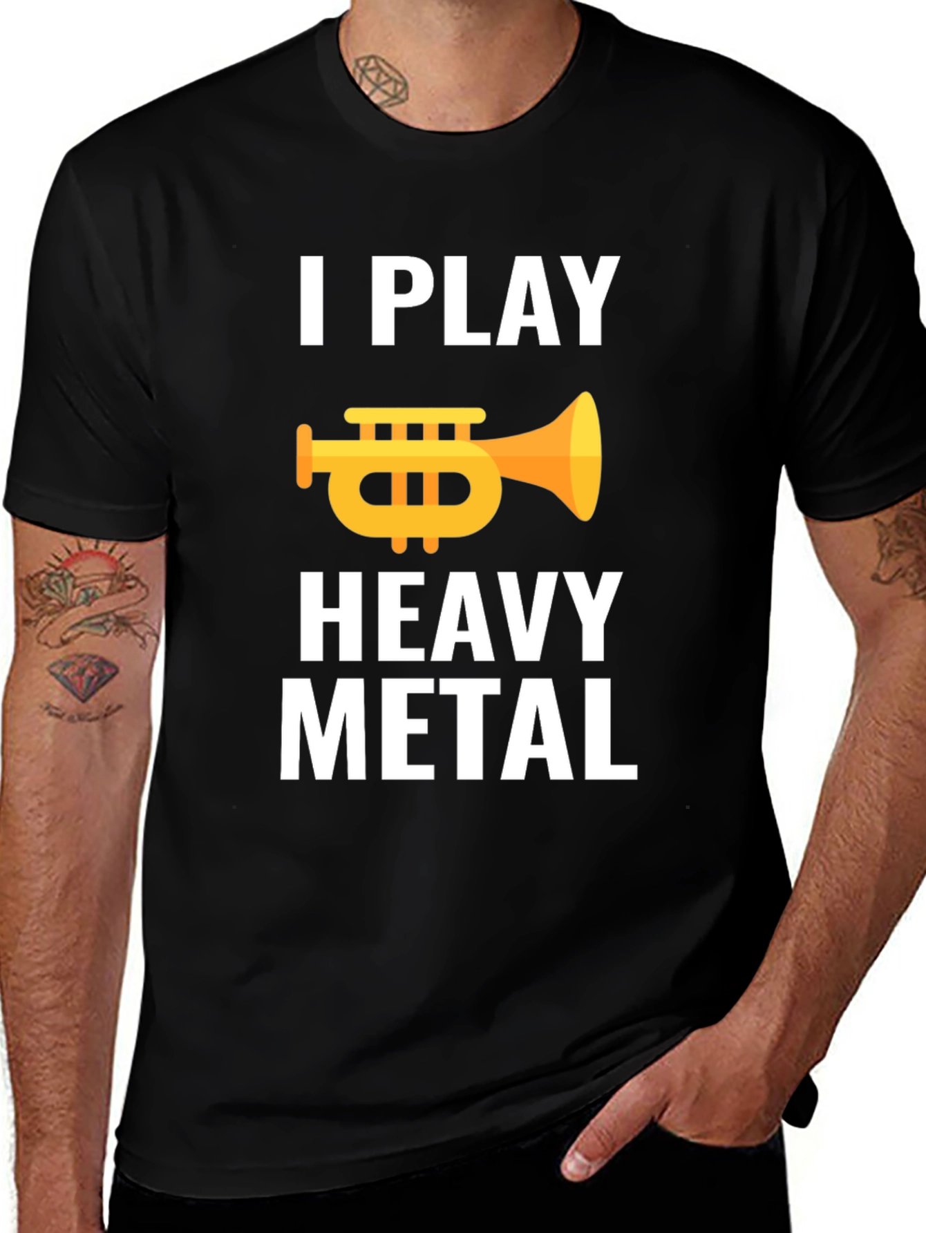 Variant 13 of I Play Heavy Metal Trumpet Graphic T-Shirt