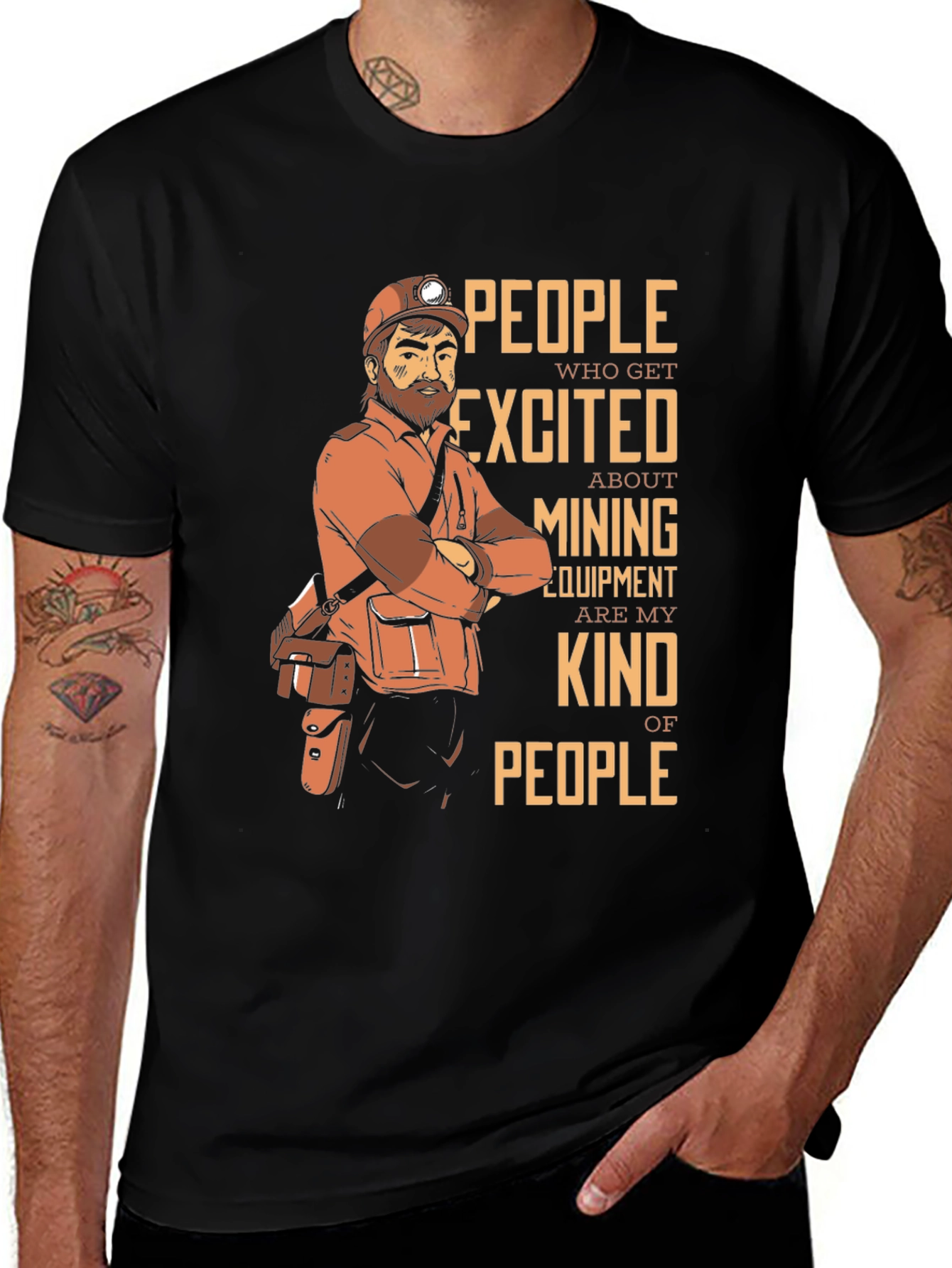 Variant 4 of Mining Enthusiast Graphic Tee