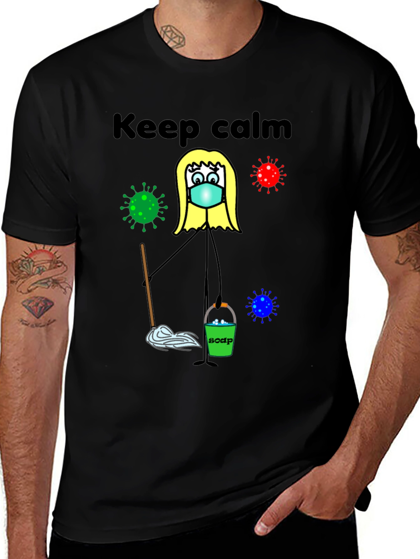 Variant 11 of Keep Calm and Clean T-Shirt
