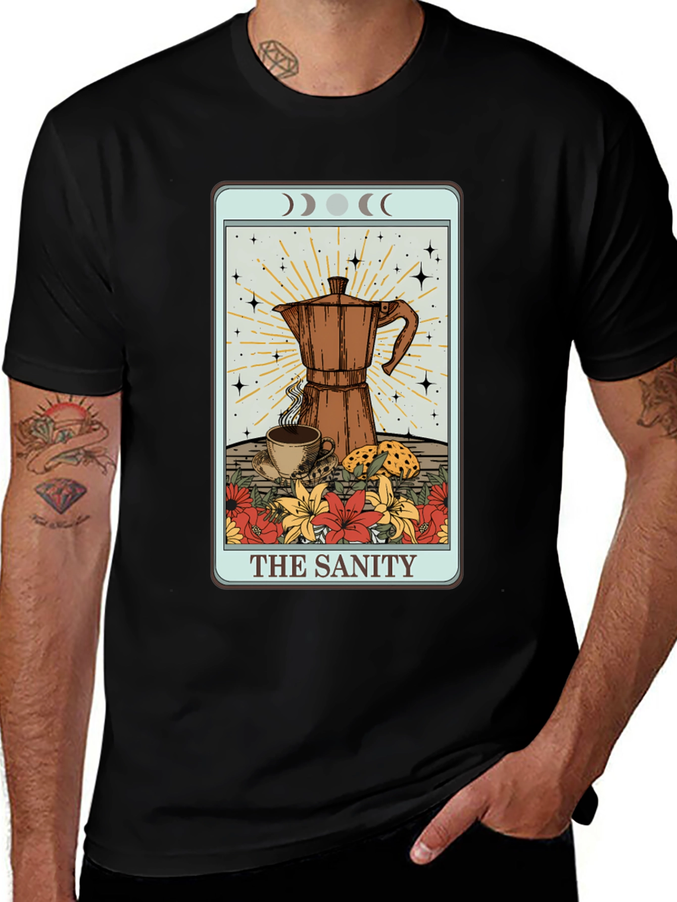 Variant 24 of The Sanity Tarot Card Coffee T-Shirt