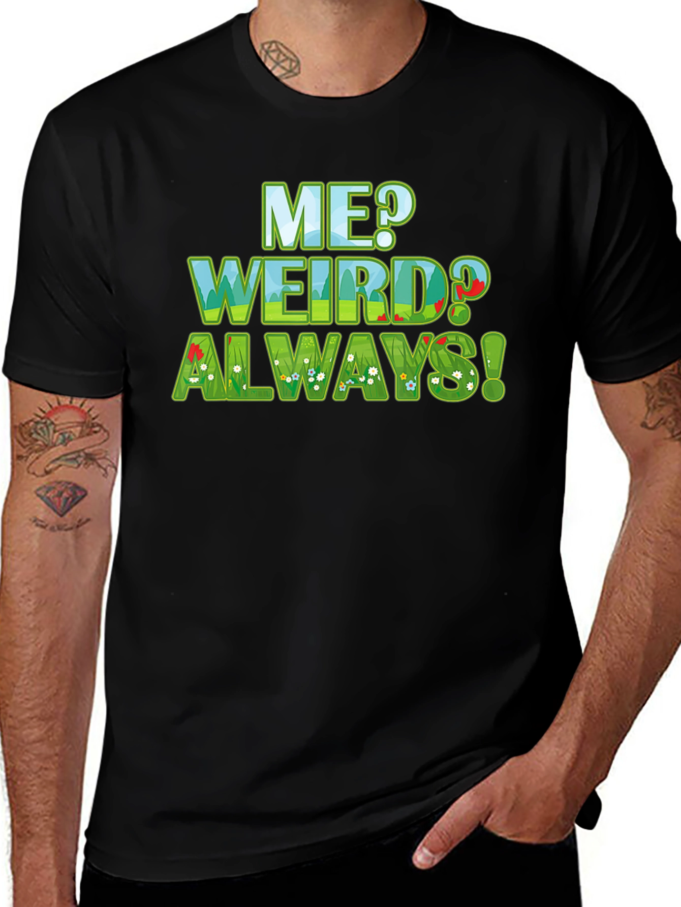Variant 18 of Me Weird? Always! Graphic Tee - Unique Design T-Shirt