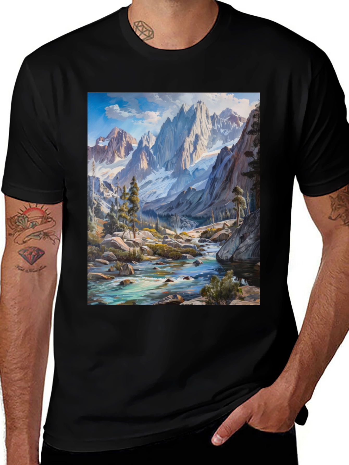 Variant 25 of Mountains Landscape Graphic Tee