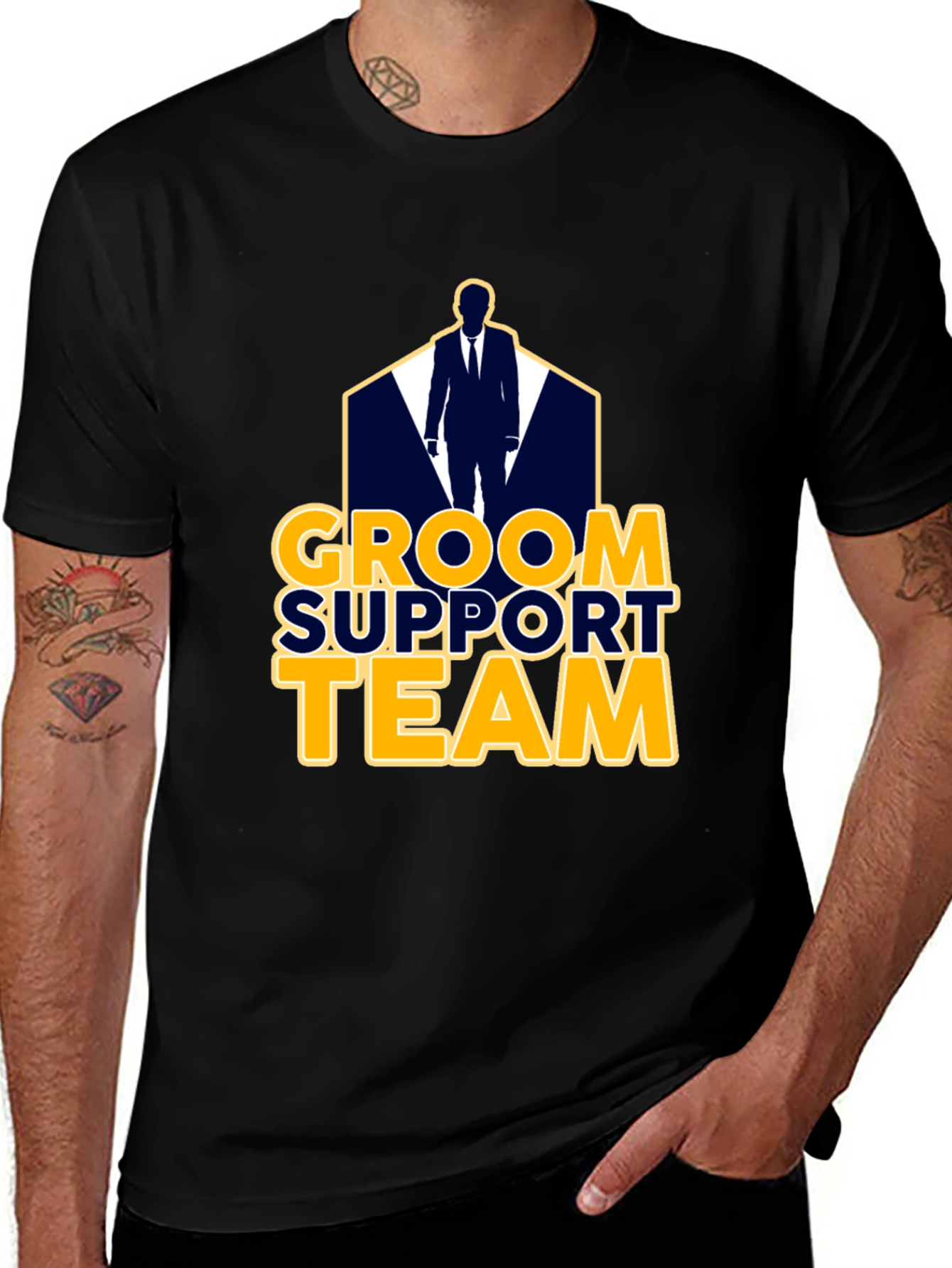 Groom Support Team Graphic T-Shirt