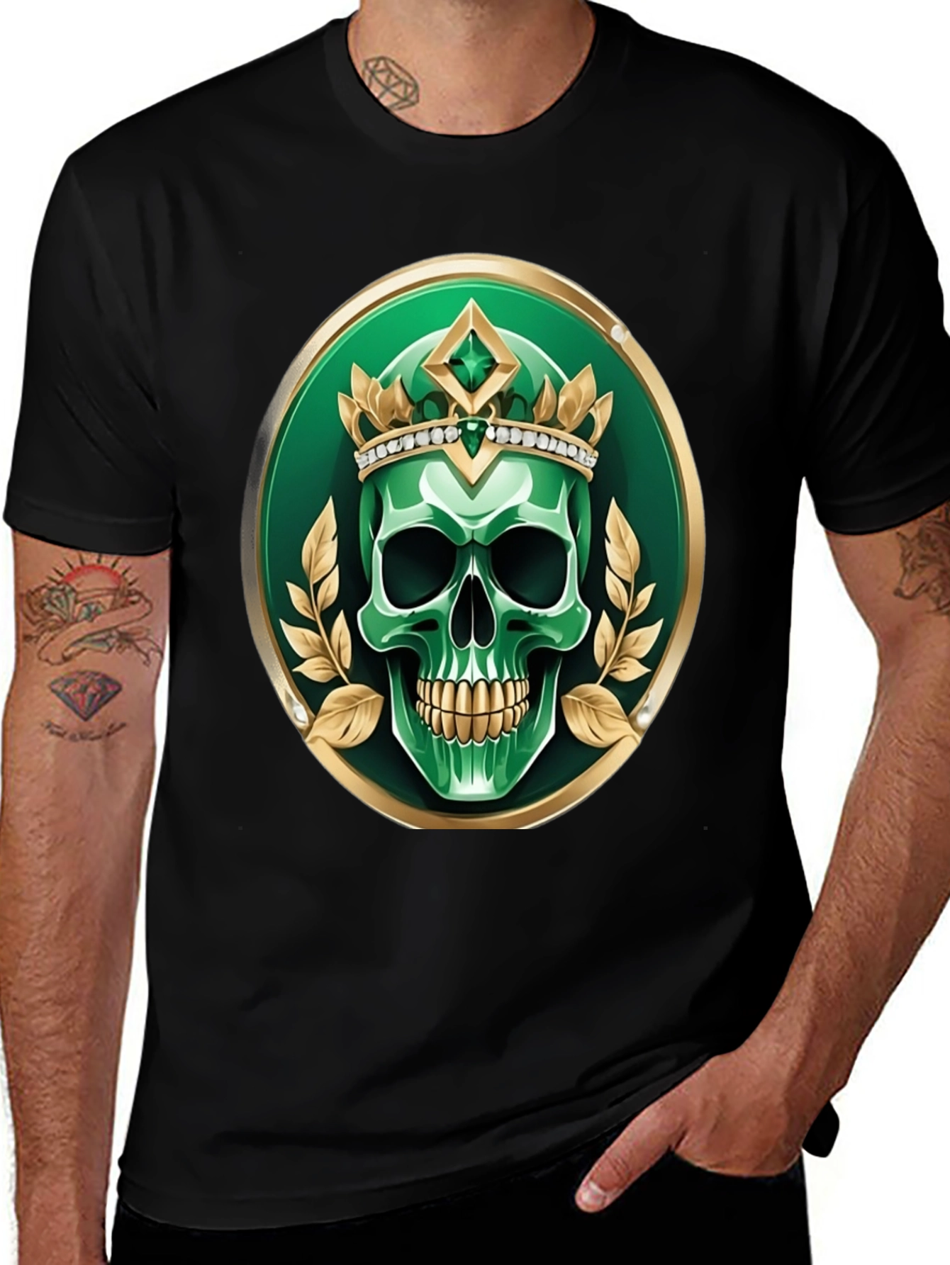 Variant 27 of Emerald Skull King Graphic Tee