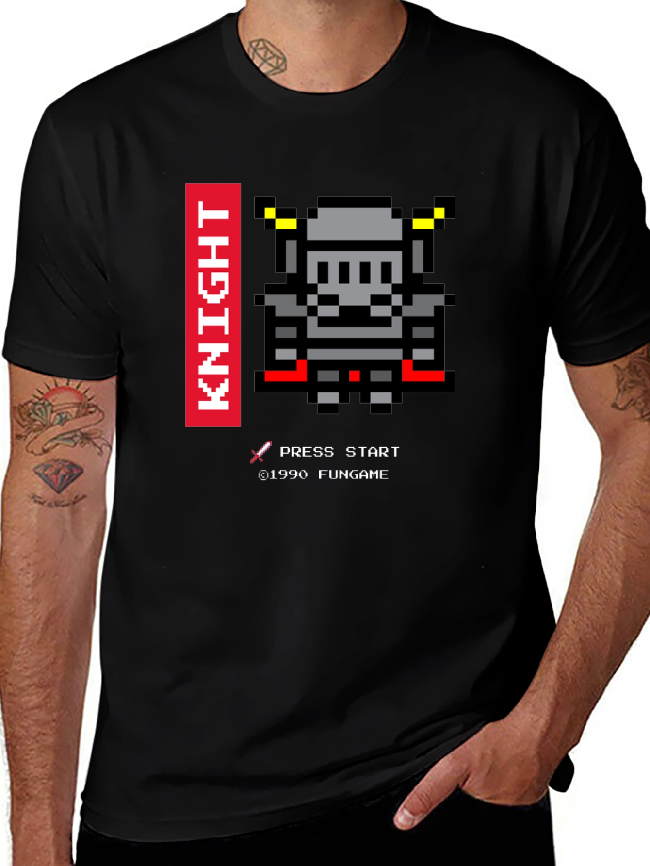 Variant 16 of Pixel Knight T-Shirt - Retro Gaming Tee