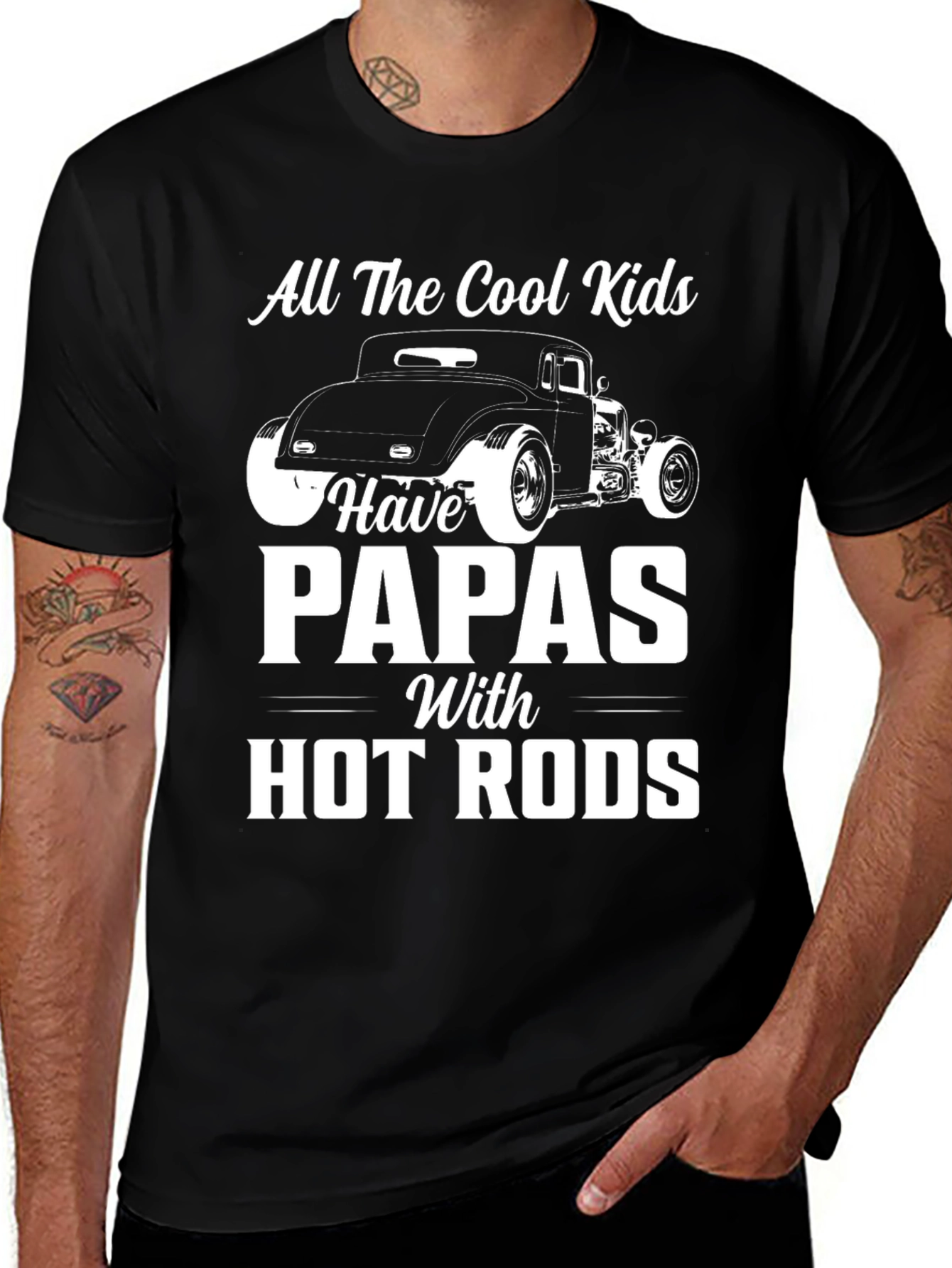 Variant 11 of Cool Papas Hot Rods T-Shirt