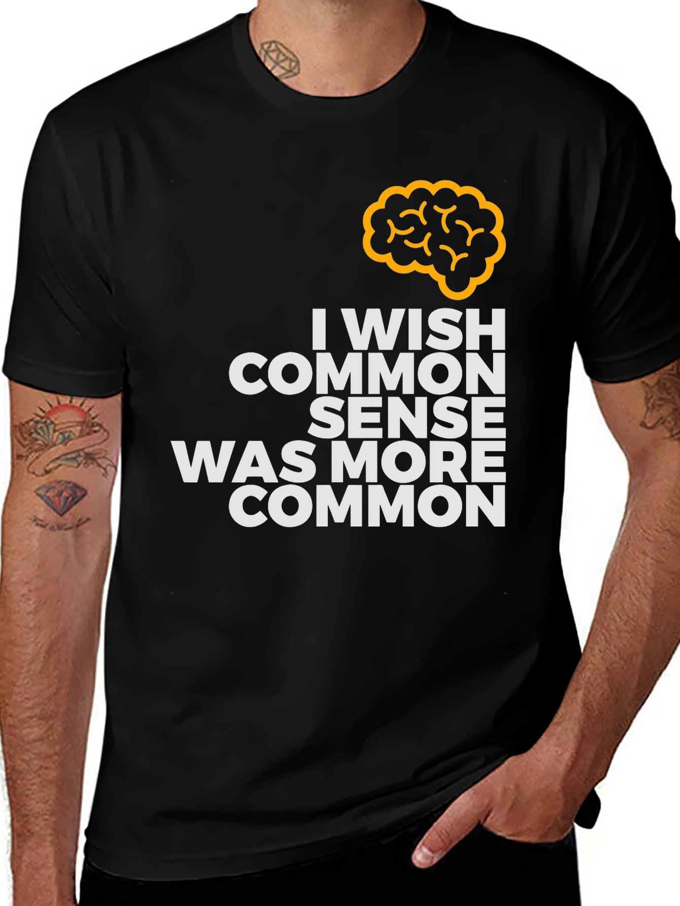 Variant 11 of Common Sense Graphic Tee - Black