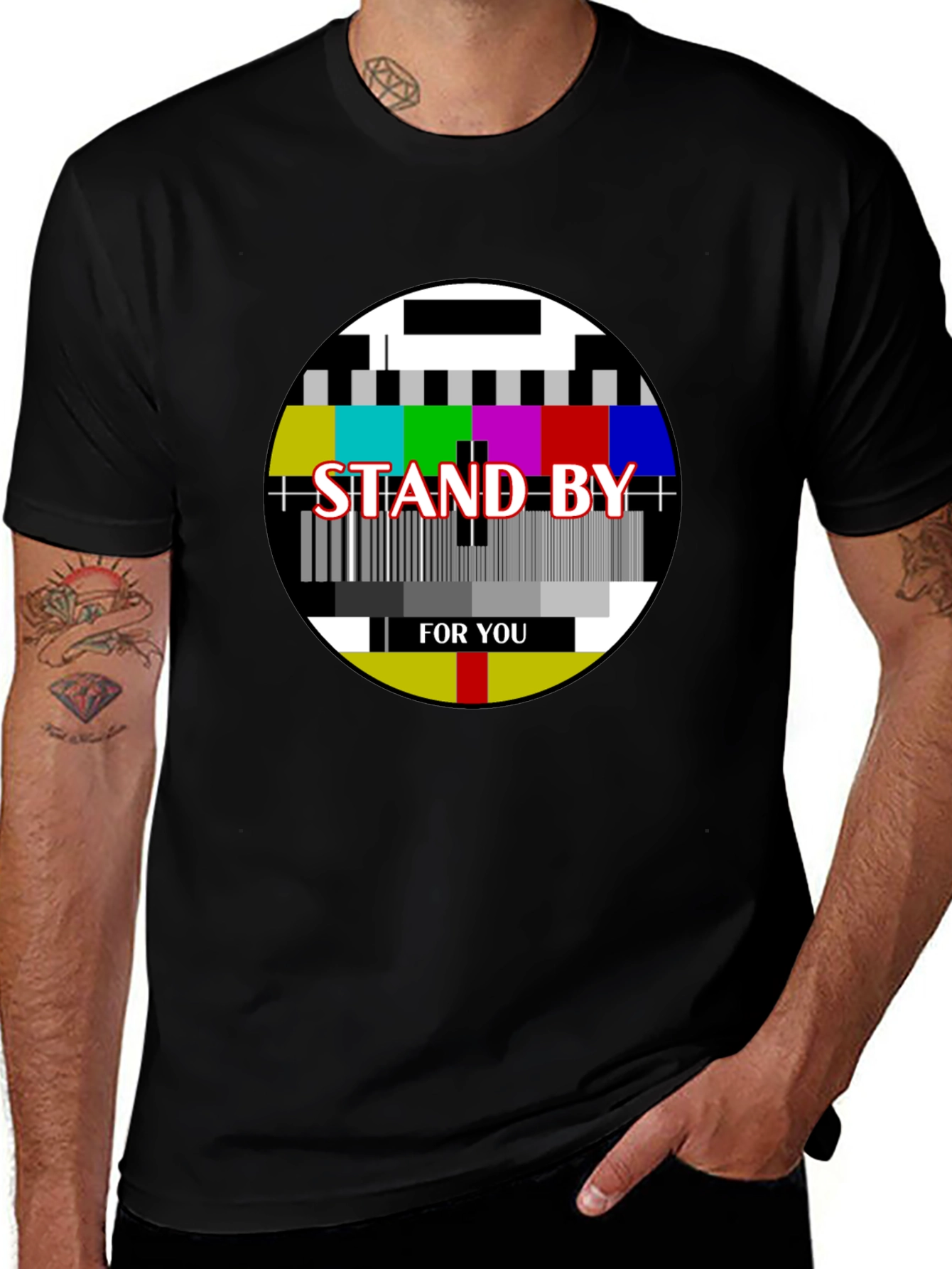Stand By For You T-Shirt - Retro TV Test Pattern