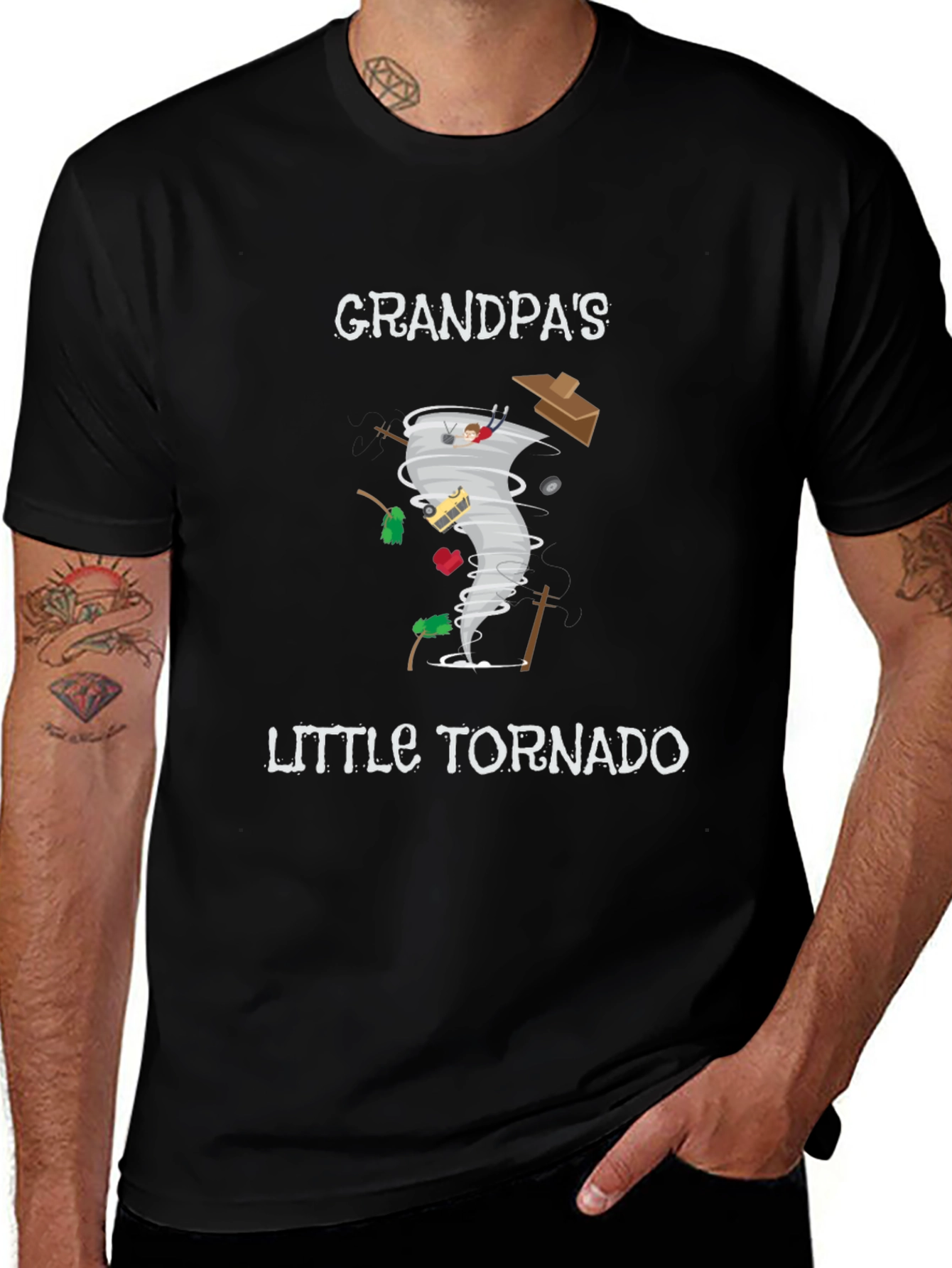 Grandpa's Little Tornado Graphic Tee