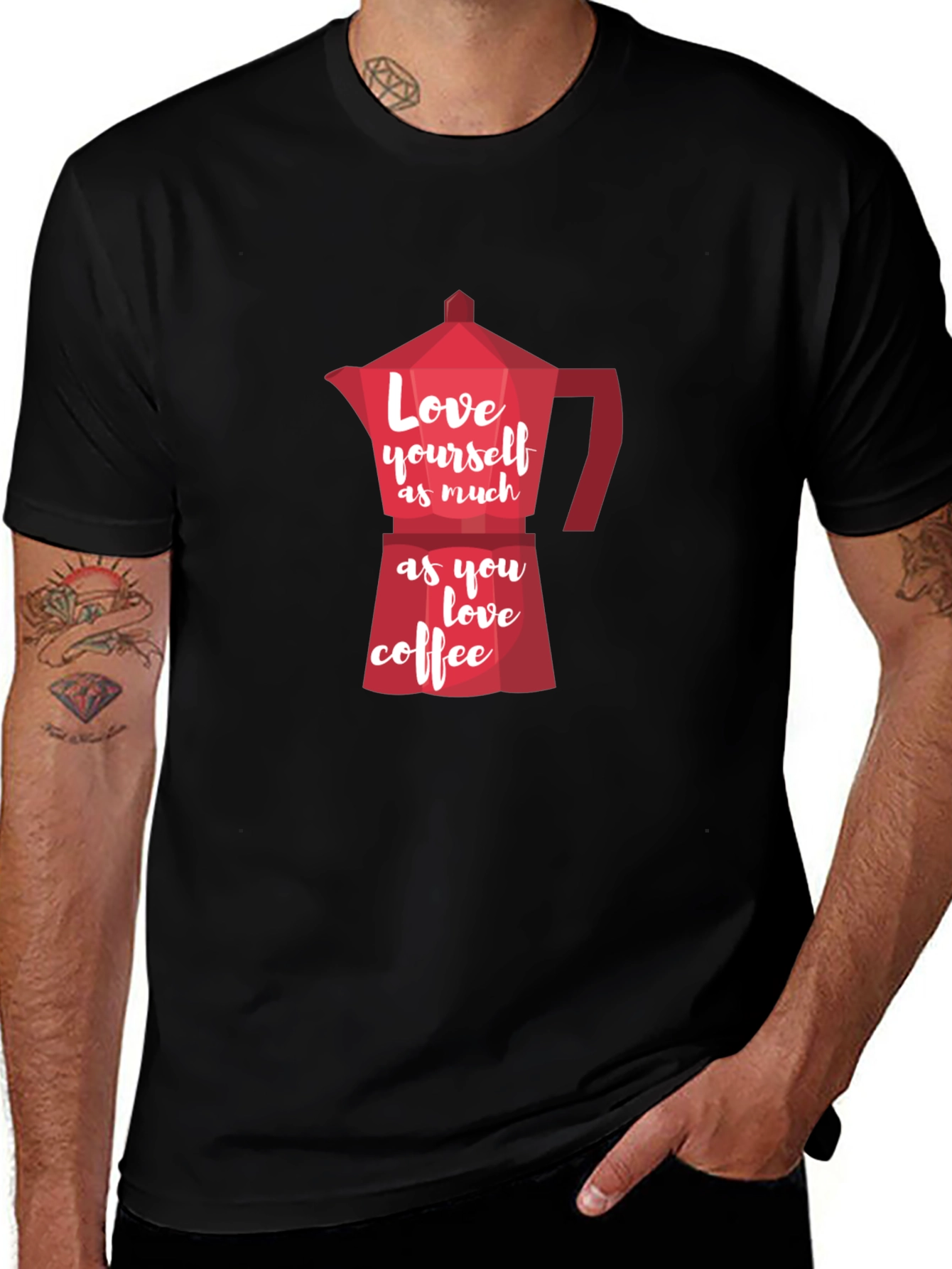 Variant 19 of Love Yourself Coffee T-Shirt