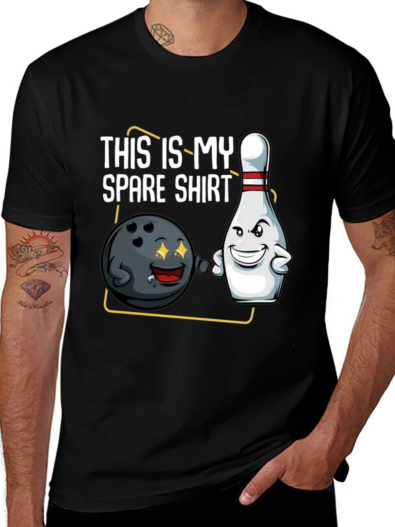 Variant 28 of Funny Bowling T-Shirt - This is My Spare Shirt