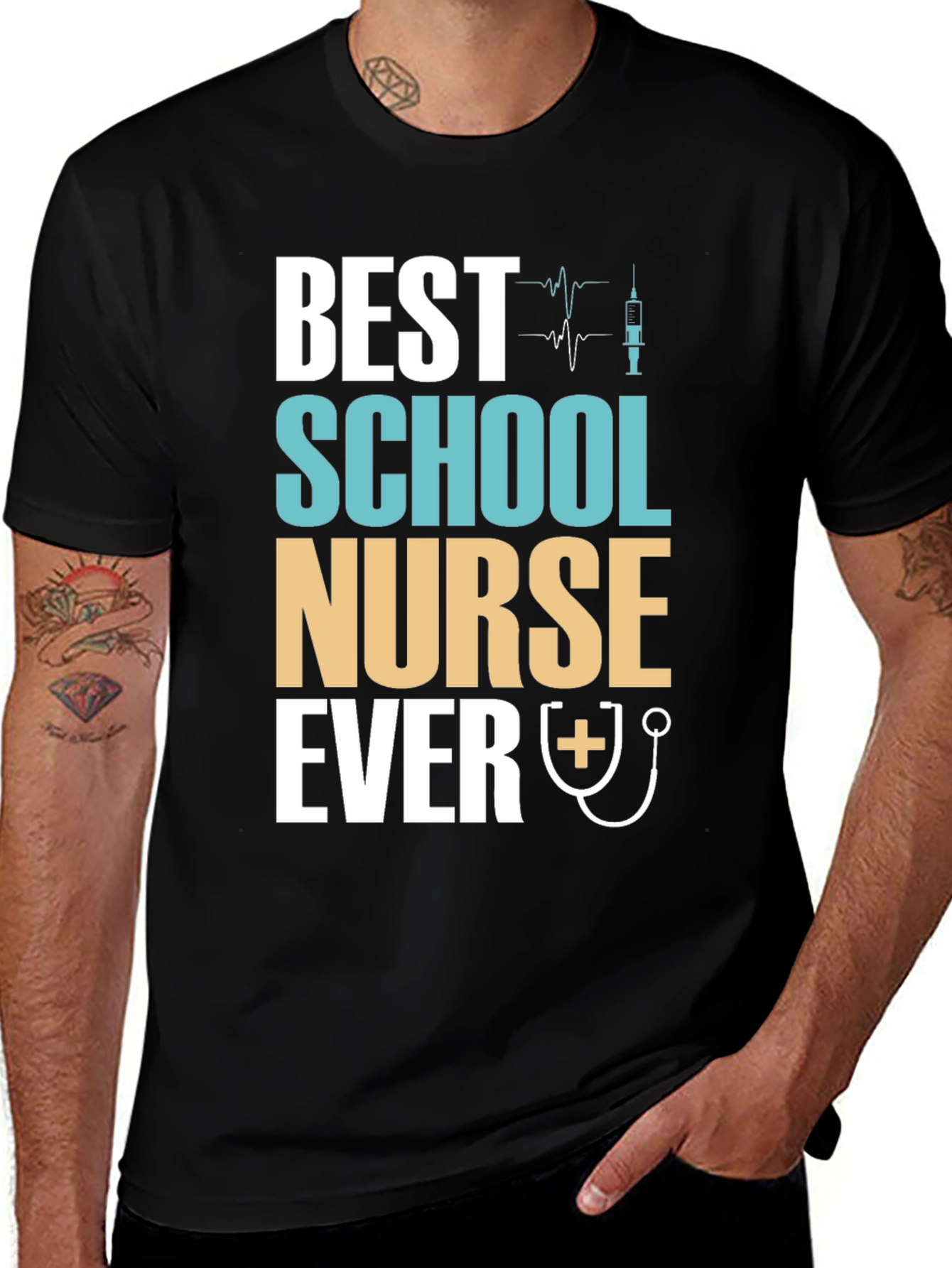 Variant 24 of Best School Nurse Ever T-Shirt