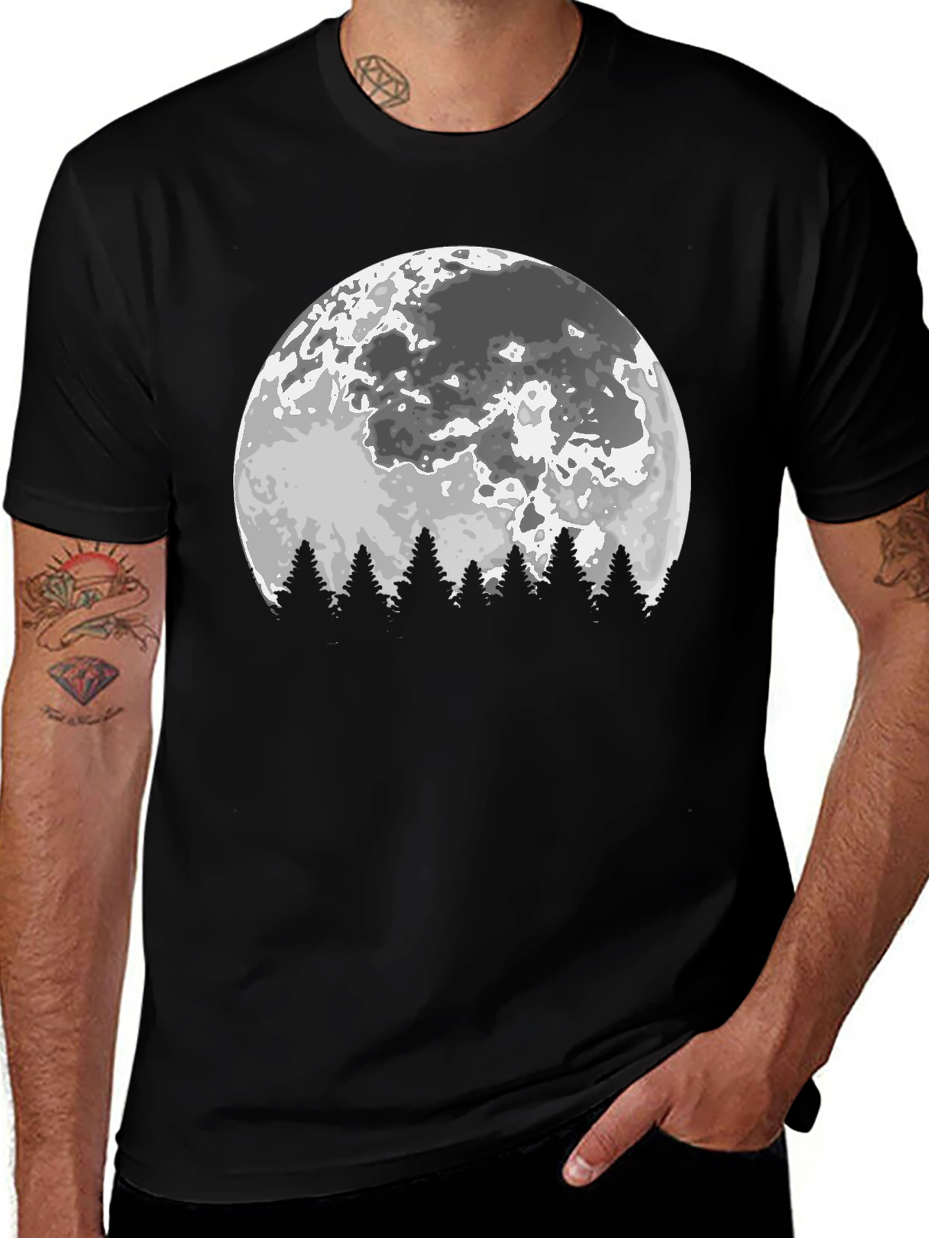 Variant 16 of Moonlit Forest Graphic Tee