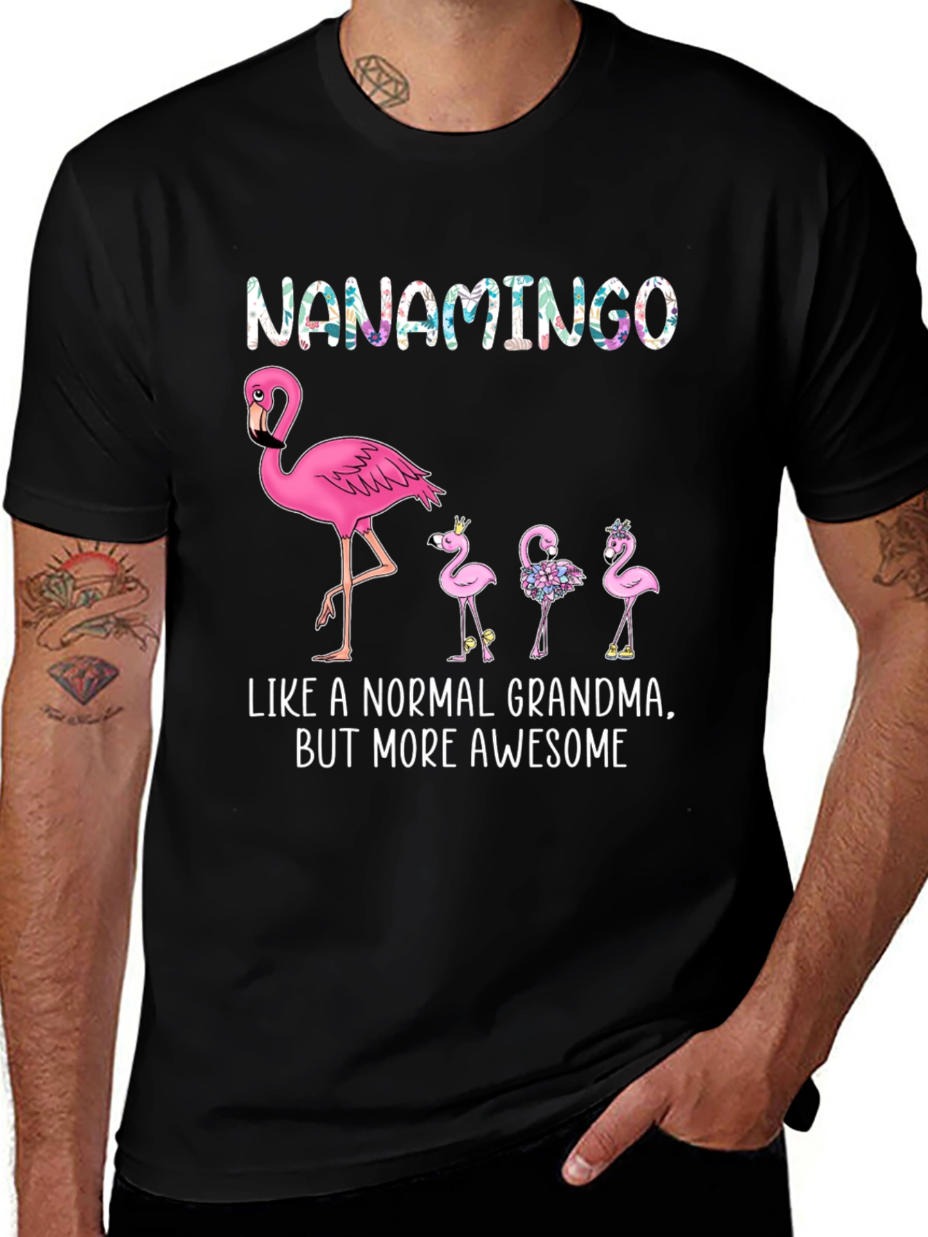 Variant 30 of Nanamingo Flamingo Grandma Graphic T-Shirt