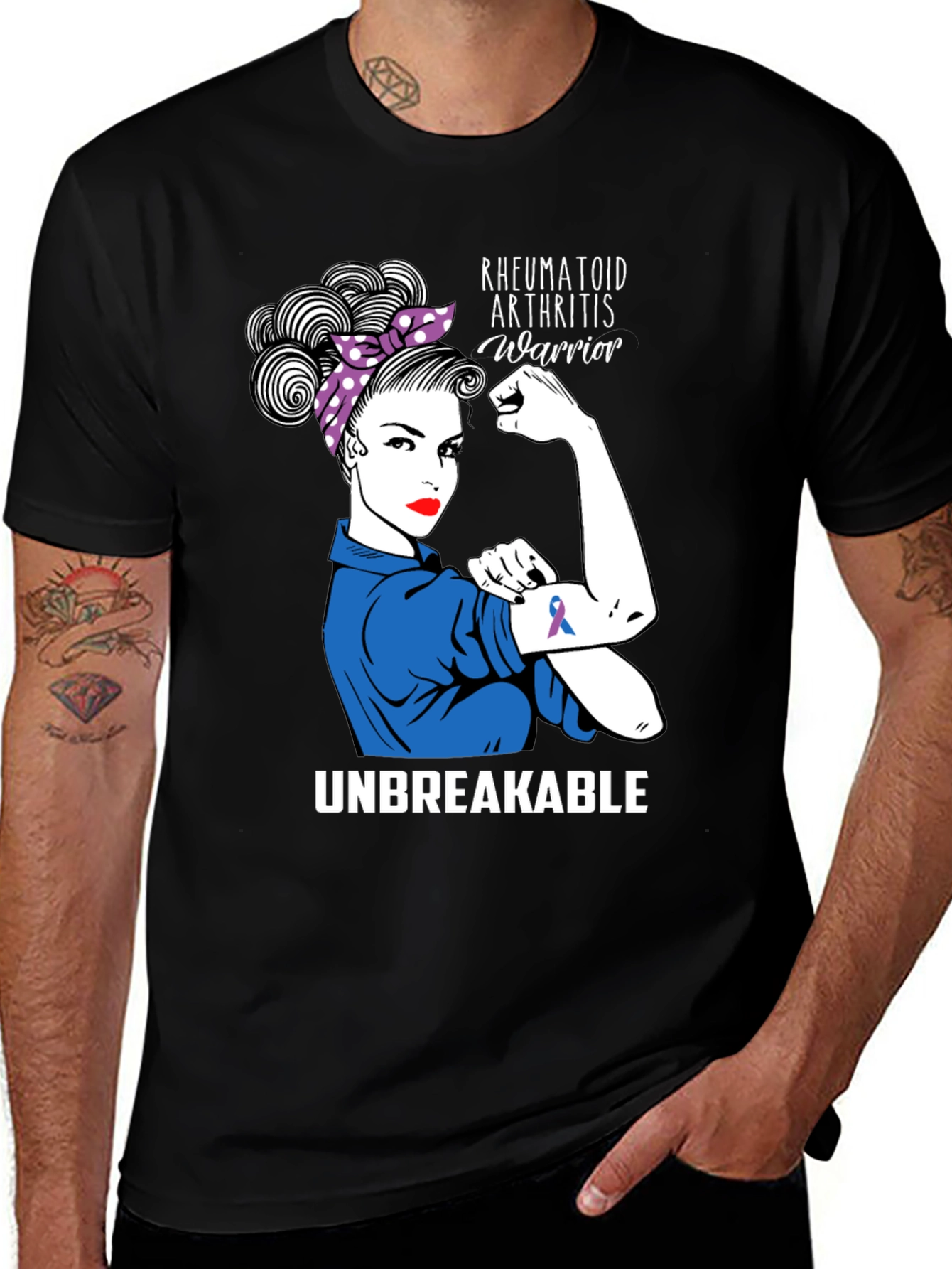 Rheumatoid Arthritis Warrior T-Shirt Unbreakable