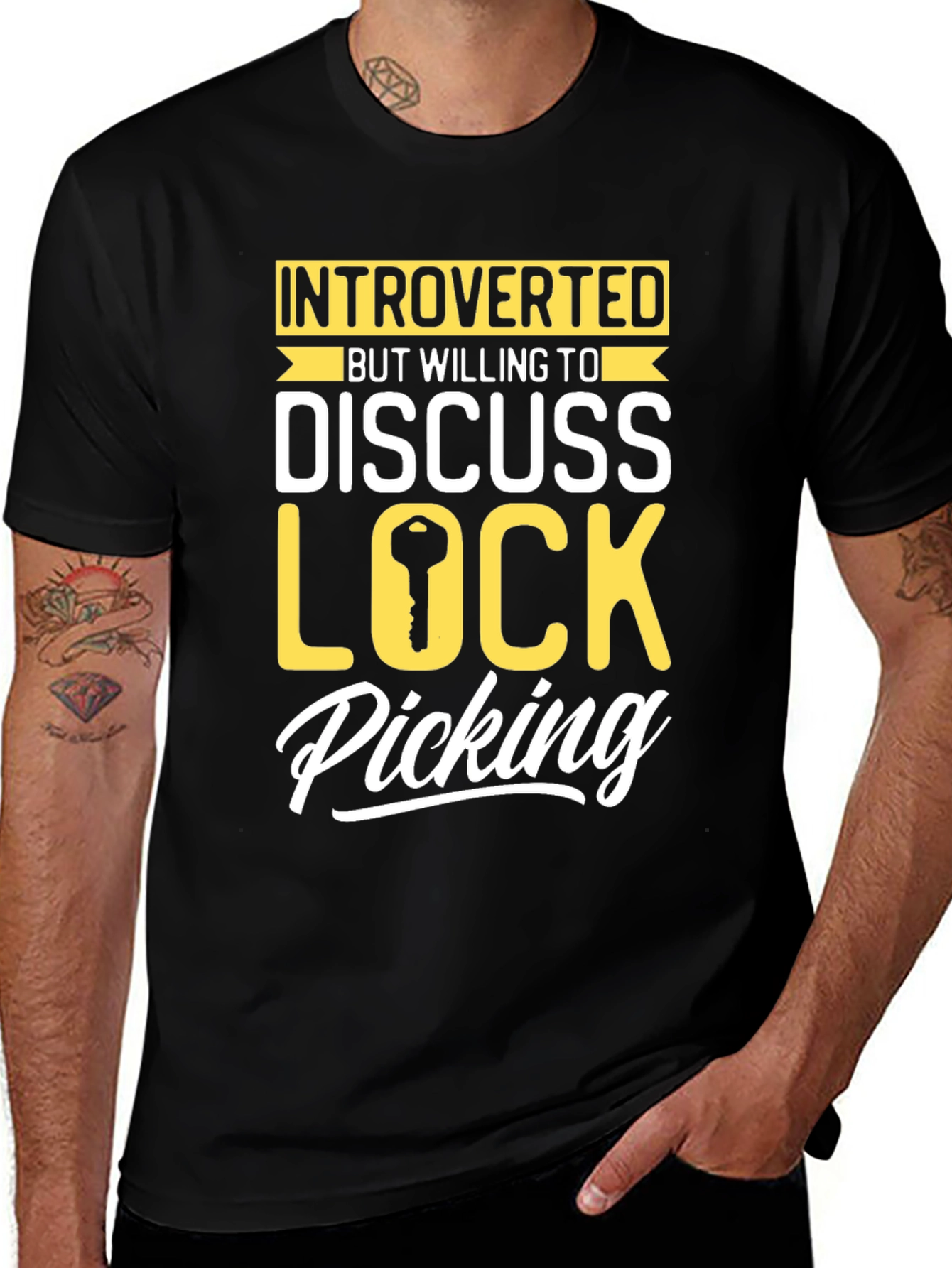 Variant 17 of Introverted Lock Picking Enthusiast T-Shirt