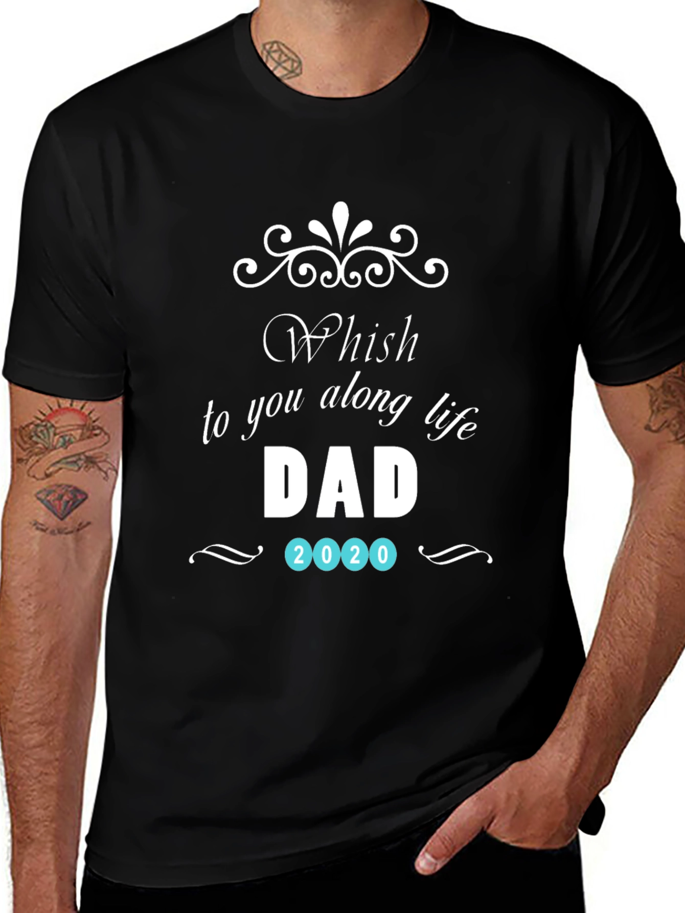 Whish Dad 2020 T-Shirt - Black