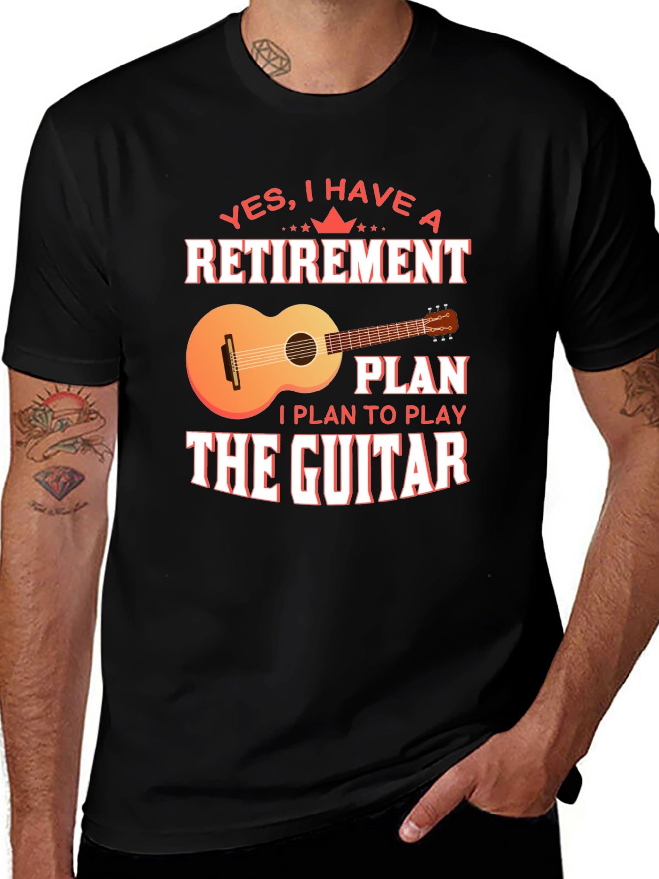 Variant 22 of Retirement Guitar Plan T-Shirt