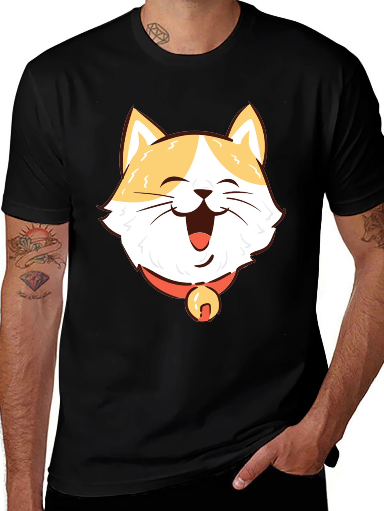 Variant 8 of Happy Cat T-Shirt - Cute Pet Graphic Tee