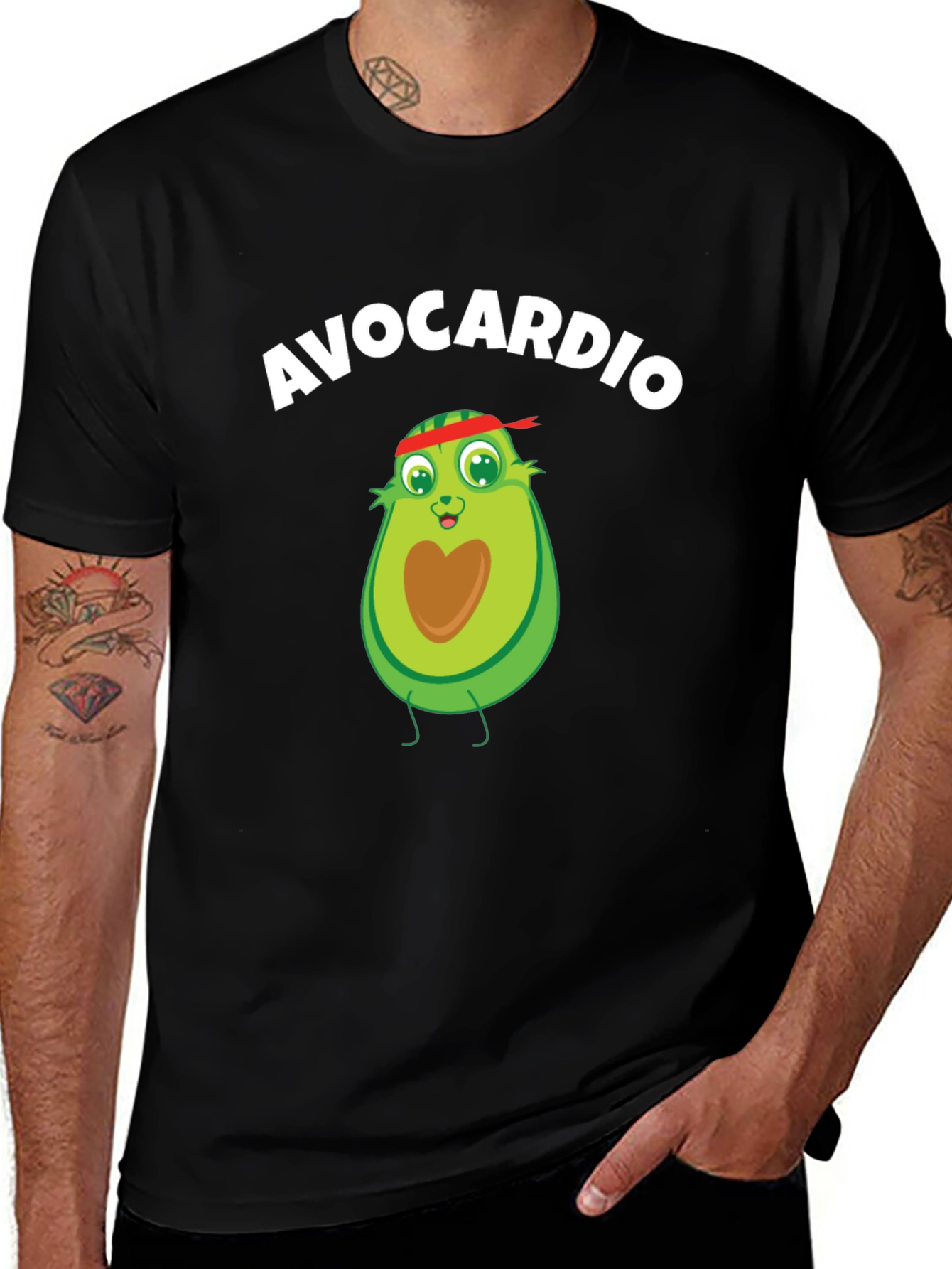 Variant 12 of Avocardio Workout T-Shirt - Funny Avocado Gym Tee