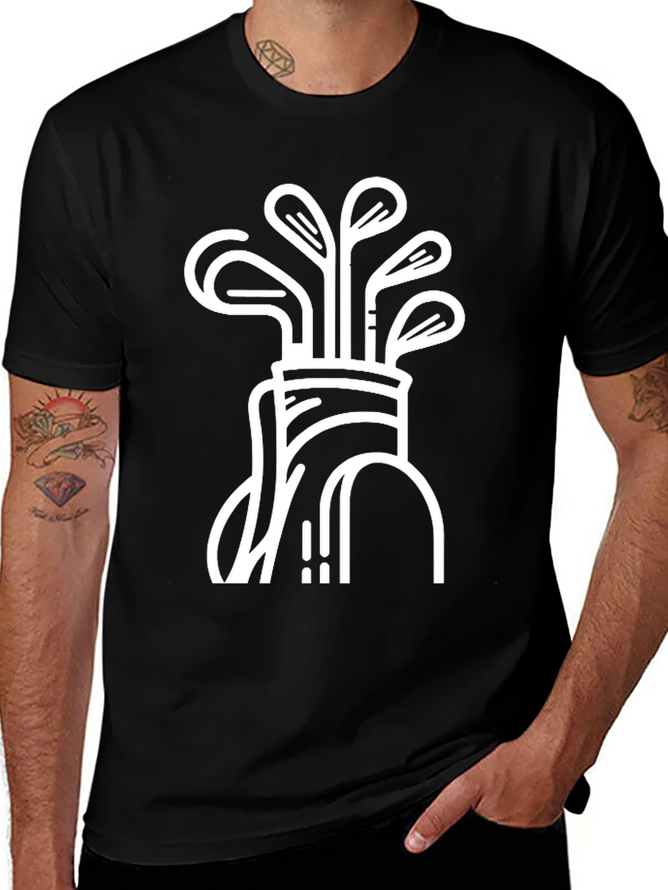 Golf Bag Graphic T-Shirt