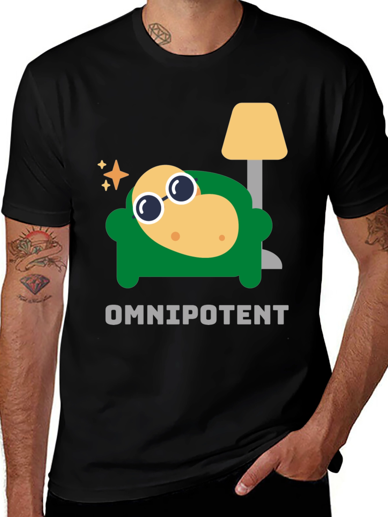 Variant 14 of Omnipotent Potato on Couch Graphic T-Shirt