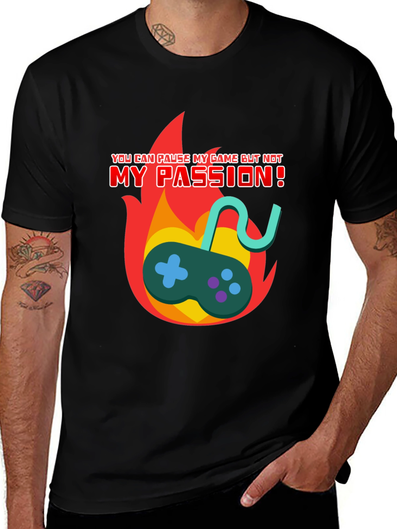 Variant 7 of Gaming Passion T-Shirt: Pause the Game, Not the Drive!